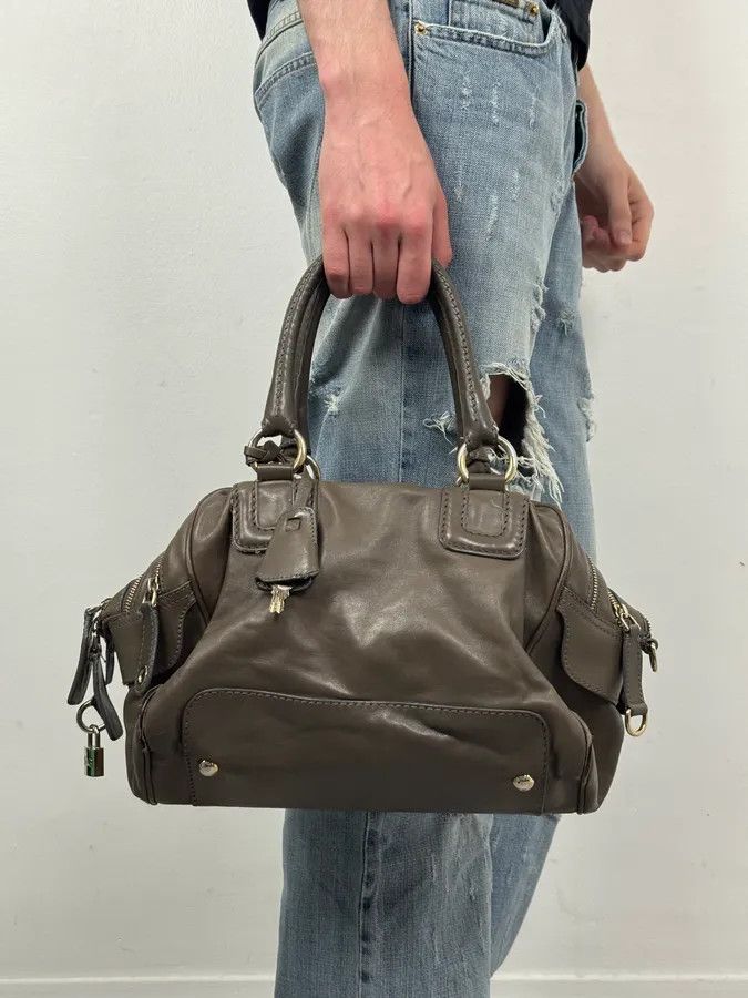 Dolce & Gabbana AW2010 Dolce & Gabbana Taupe Multi-Zip Leather Lily Bag Size ONE SIZE - 2 Thumbnail