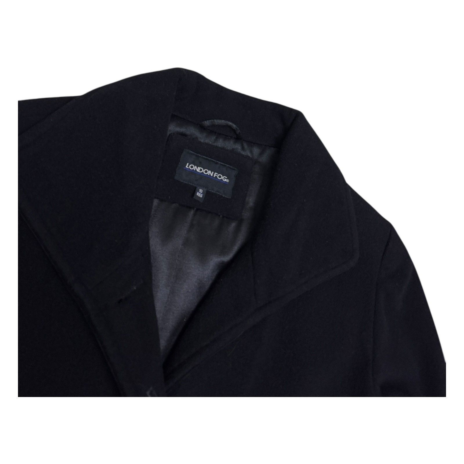 London Fog LONDON FOG Wool & Cashmere Business Winter Trench PeaCoat 10 Size L / US 10 / IT 46 - 3 Thumbnail
