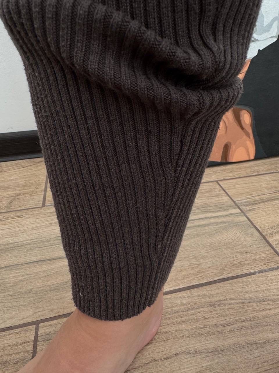 Fear of God Essentials Fear of God Brown Rib Leggings Rib knit FW25 Size 34" / US 12 / IT 48 - 4 Thumbnail