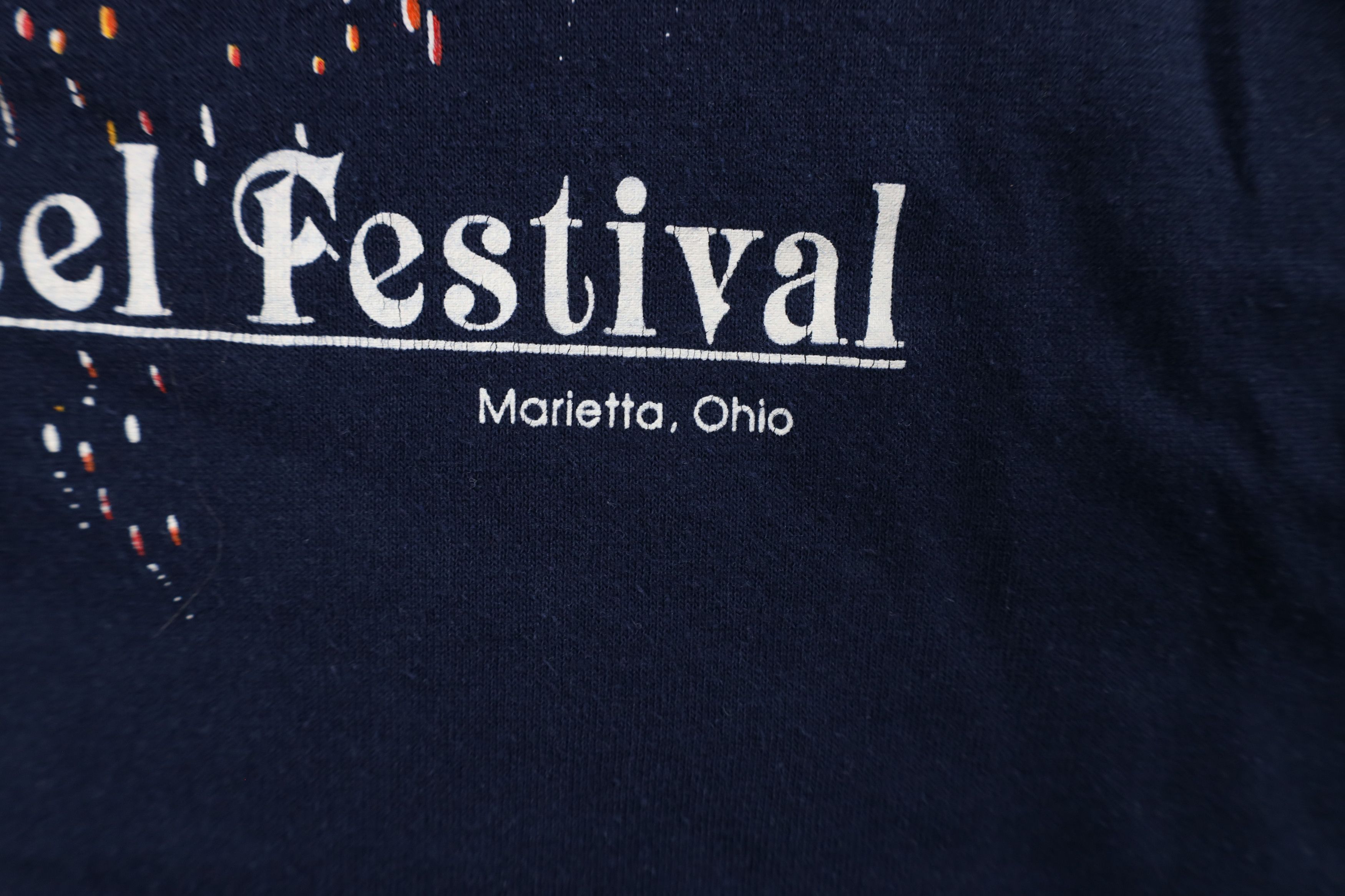 Russell Athletic × Vintage Vintage 90s Russell Athletic Sternwheel Fireworks T-Shirt Size US L / EU 52-54 / 3 - 5 Thumbnail