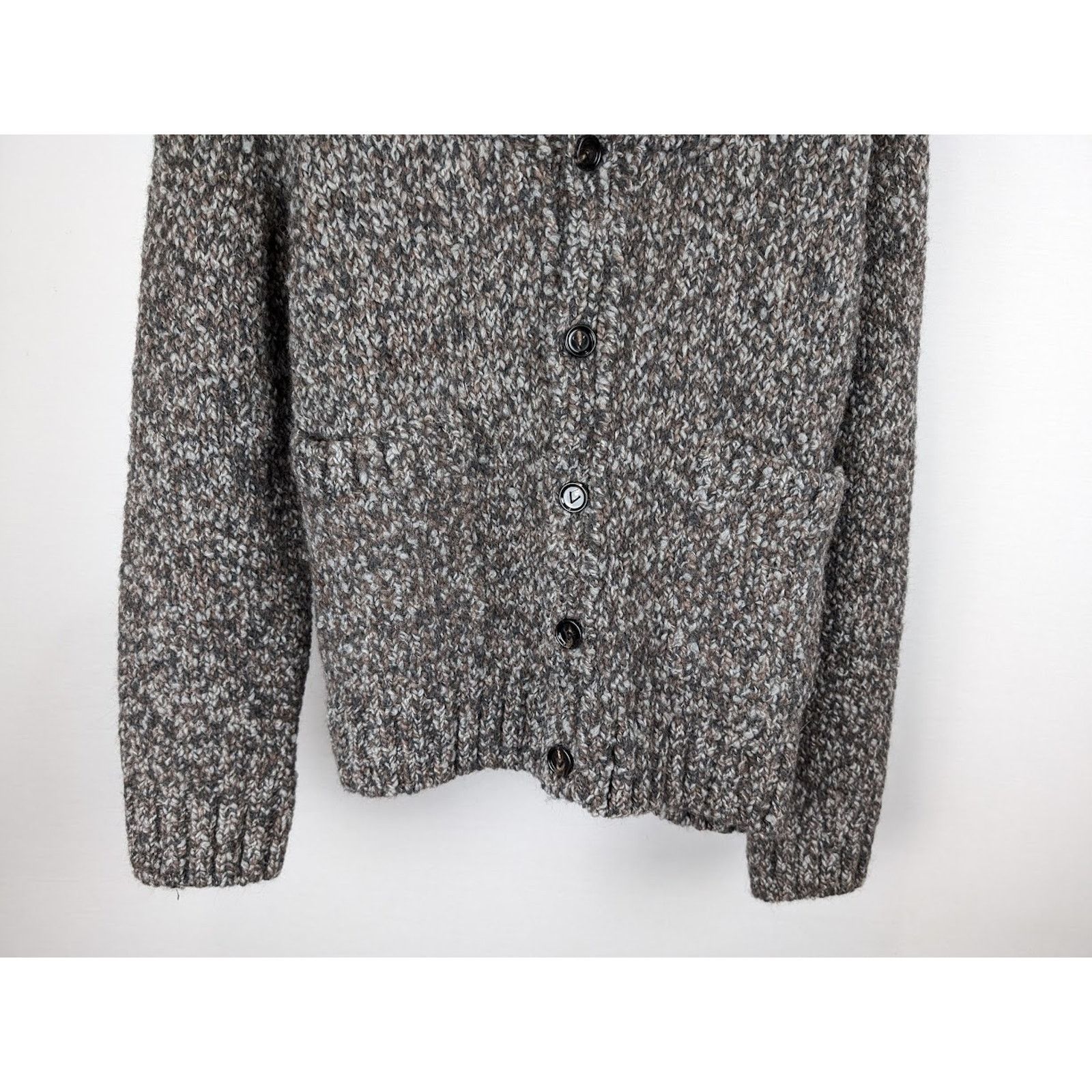 Bottega Veneta o1rshd1 Chunky Alpaca Knitwear Cardigan in Multicolor Size US S / EU 44-46 / 1 - 6 Thumbnail