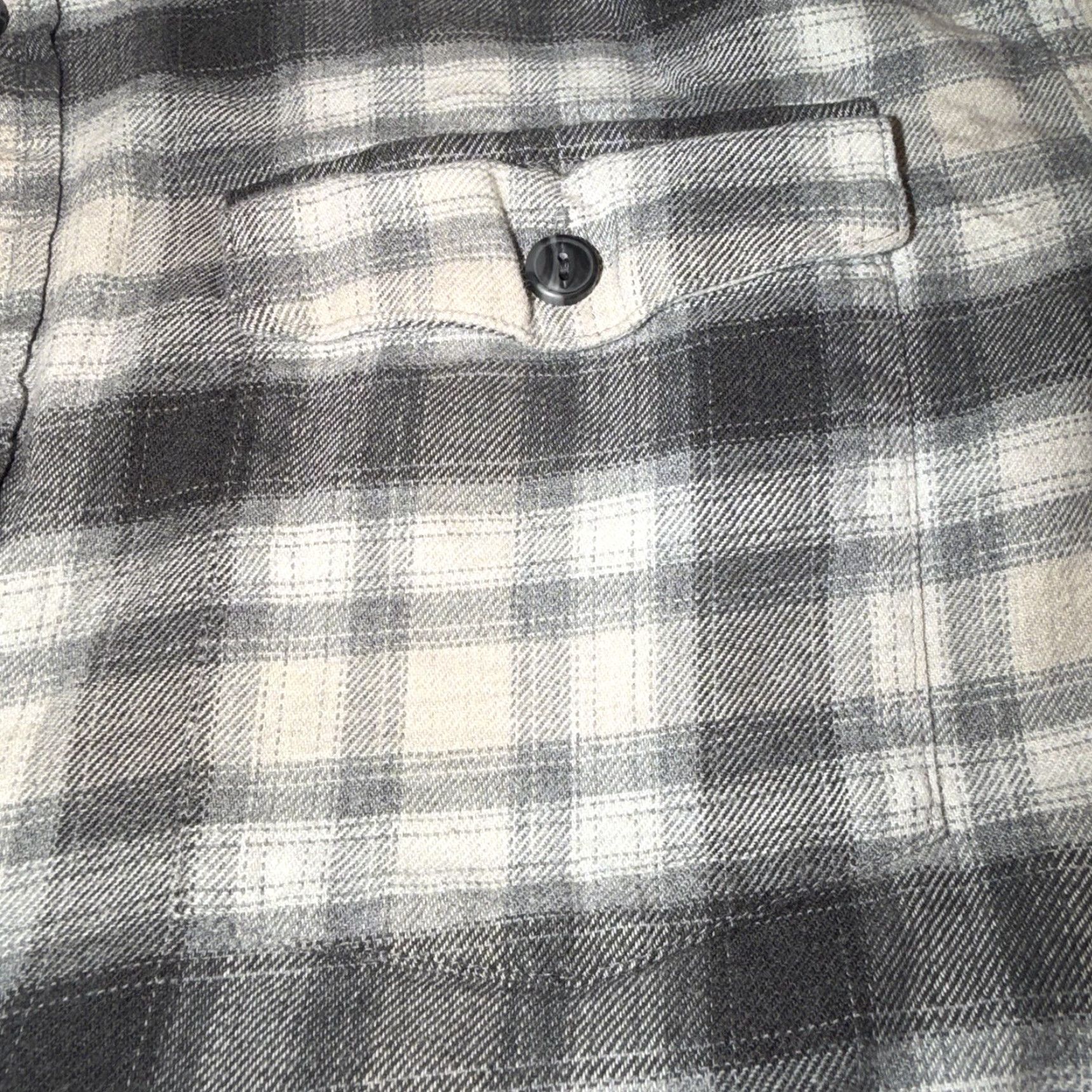 Patagonia Patagonia Flannel Shirt Mens Medium Gray Black Plaid Long Sleeve Organic Cotton Size US M / EU 48-50 / 2 - 2 Thumbnail