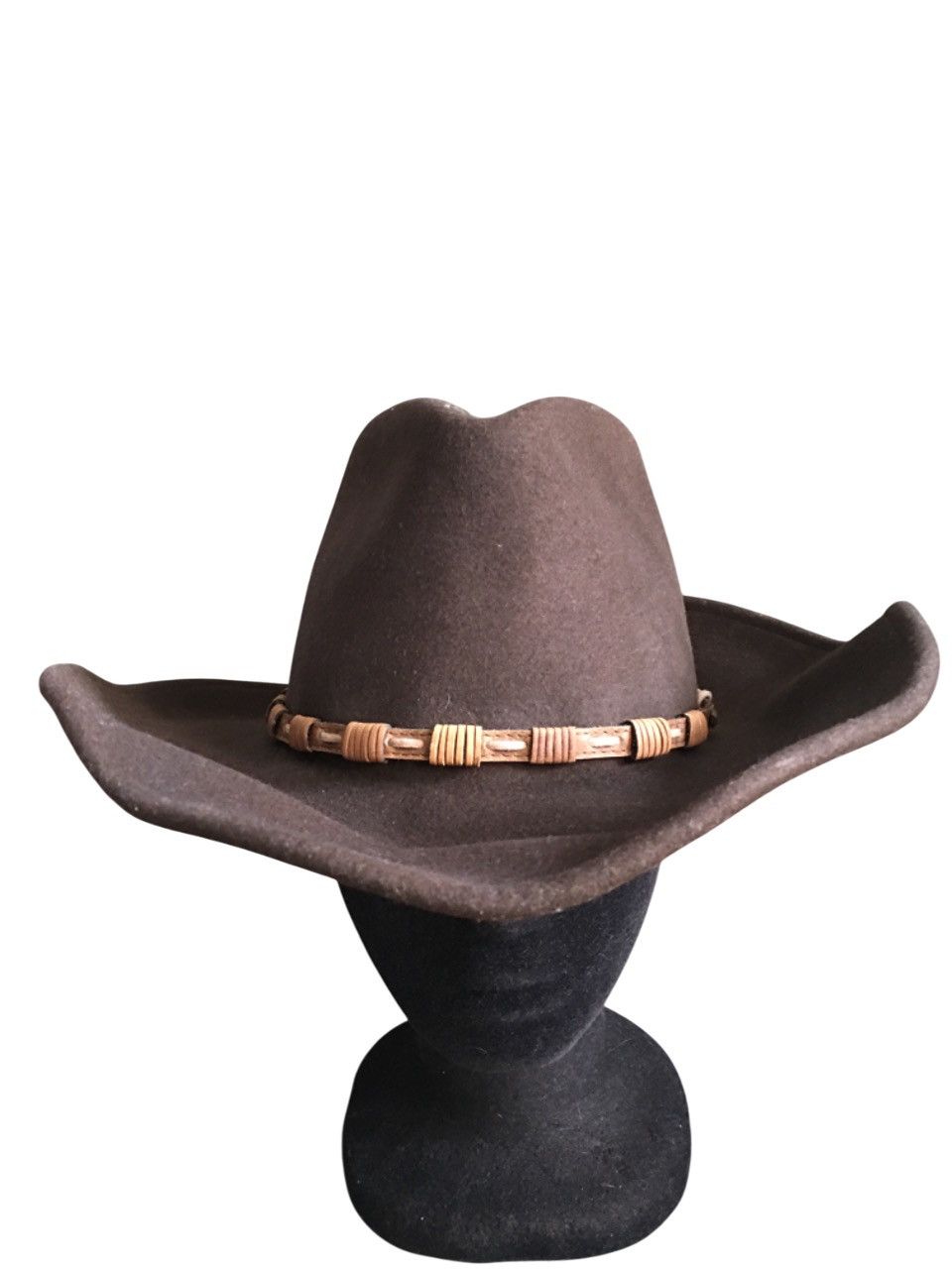 Stetson Stetson Vintage Keeline Brown Wool Cowboy Hat Size S/55 cm Size ONE SIZE - 8 Thumbnail