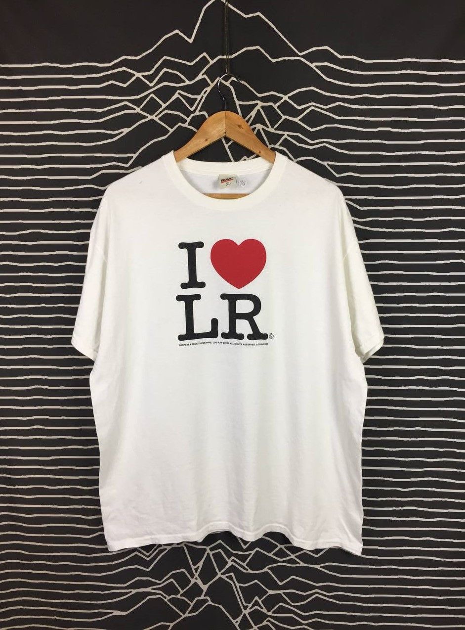 Japanese Brand Vtg 90s 00s Log Rap "I Love LR" Japan Streetwear Tee Size US XL / EU 56 / 4 - 2 Thumbnail