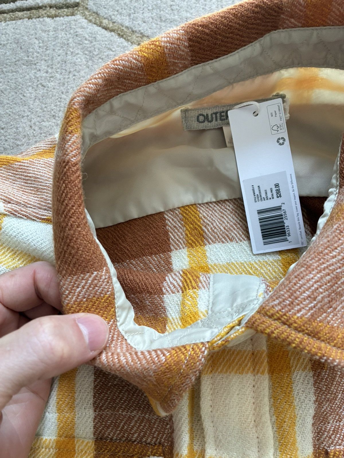 Outerknown NWT Outerknown Wool Blanket Shirt in Alta Vista Plaid Size US M / EU 48-50 / 2 - 6 Thumbnail