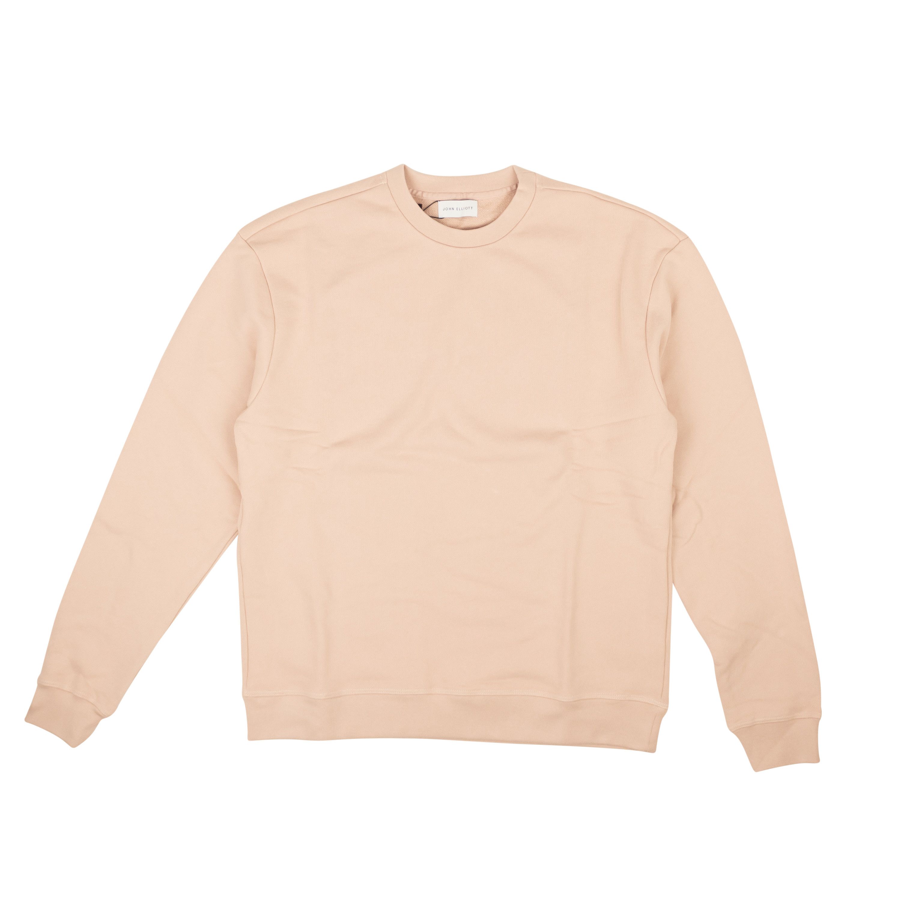 image of John Elliott Pink Twilight Cotton Oversized Pullover Crewneck Size 2, Men's