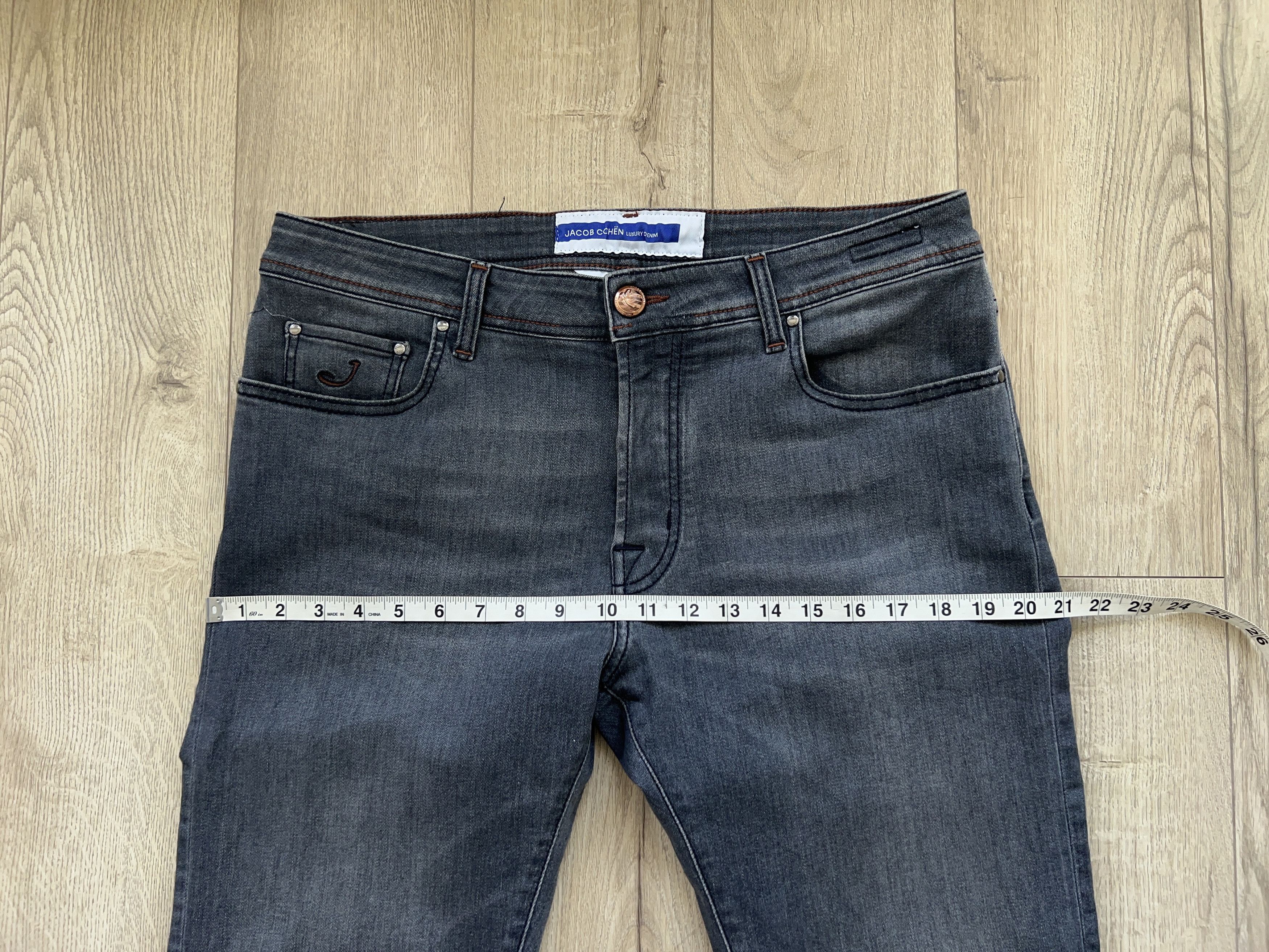 Designer × Jacob Cohen JACOB COHEN Bard Grey Cotton Elastane Jeans Pants Trousers Size US 36 / EU 52 - 11 Thumbnail