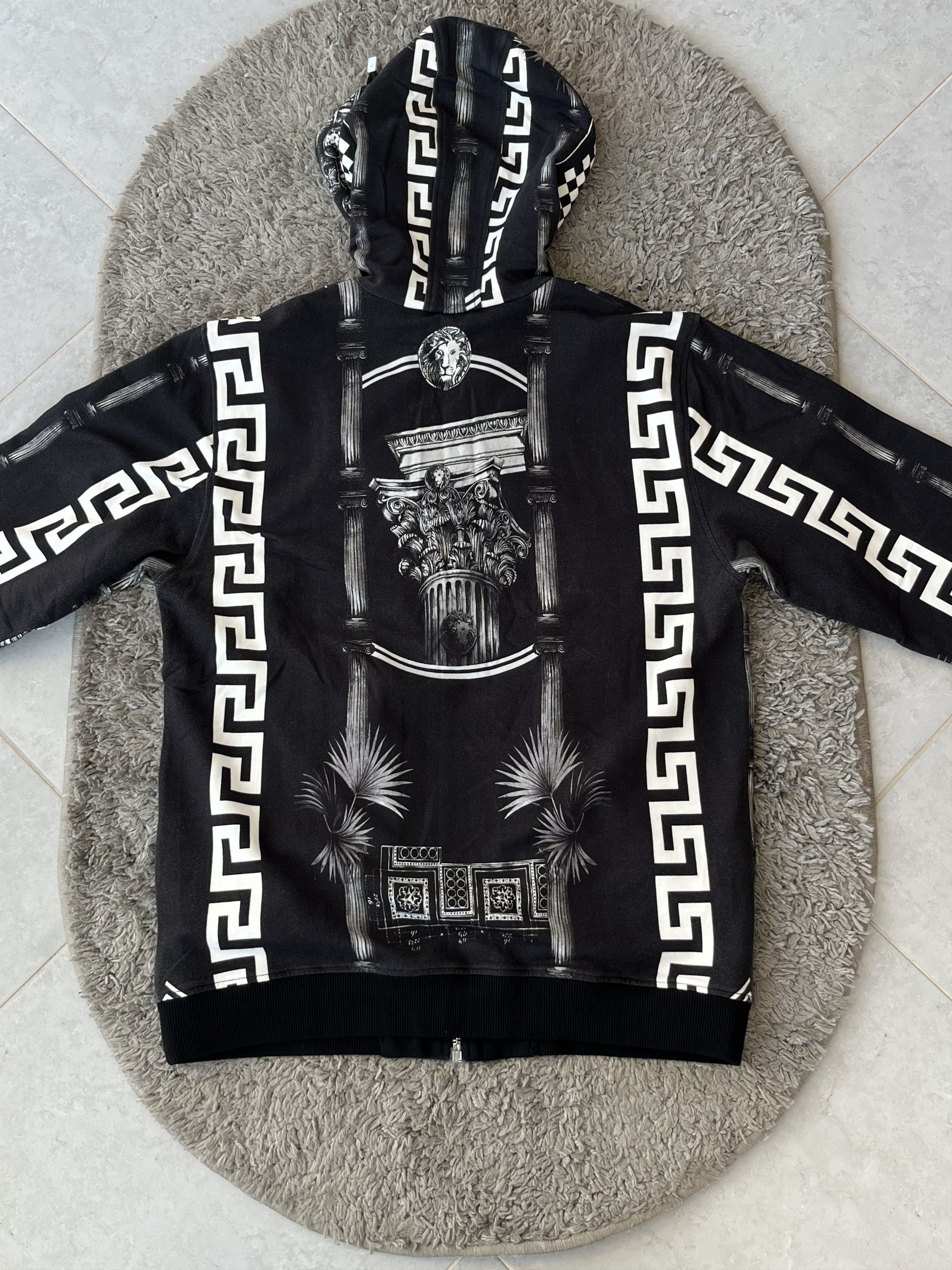 Versus Versace VERSACE VERSUS Full Zip Hooded Patterned Baroque Size US L / EU 52-54 / 3 - 7 Thumbnail