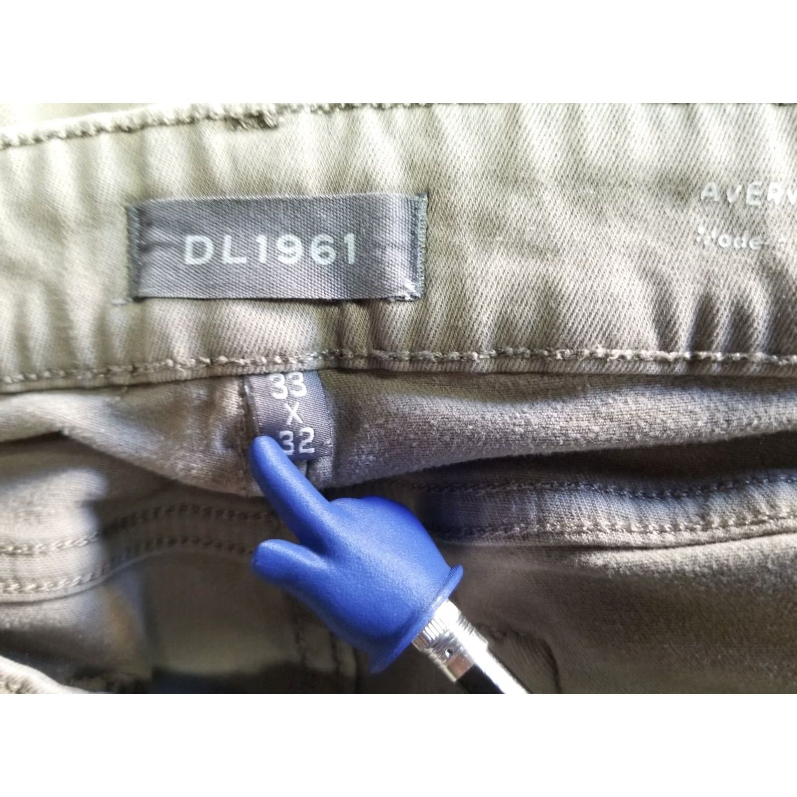 DL1961 DL1961 Avery Modern Straight Stretch Jeans Mens Beige 33x32 Denim Size US 33 - 7 Thumbnail