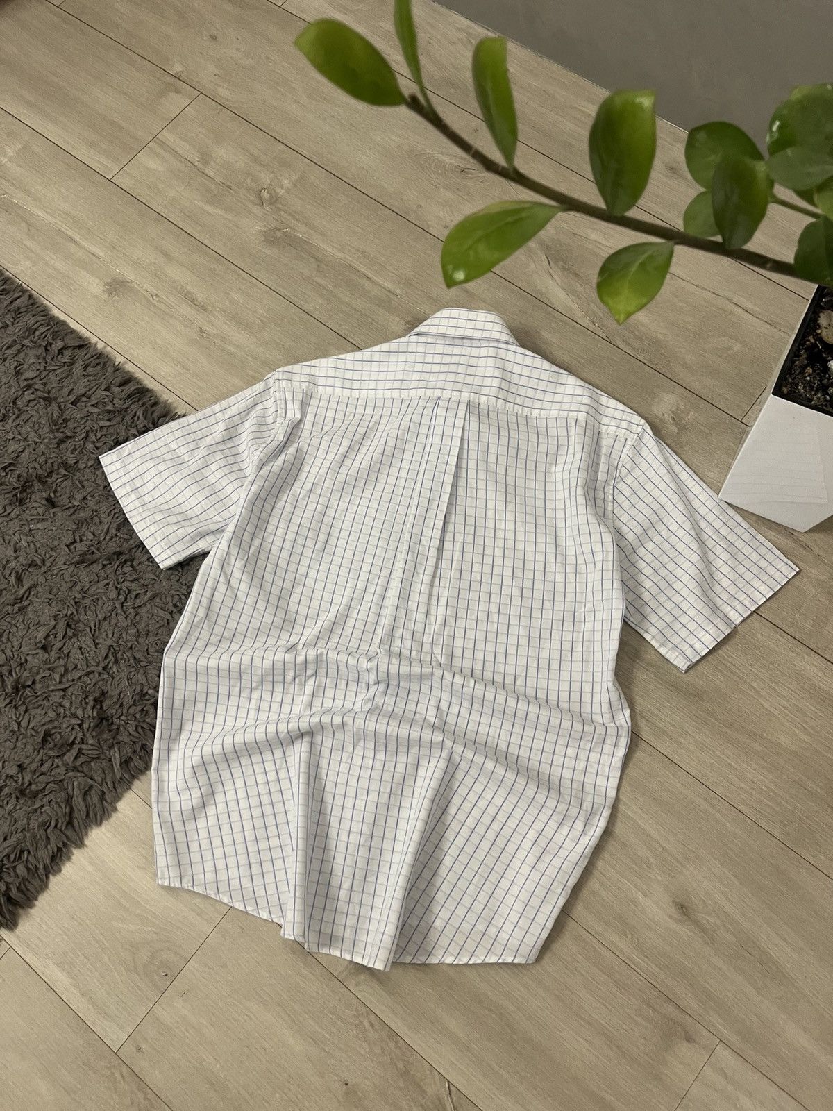 Yves Saint Laurent 🔥90's YSL Old Money Boxy Checked Summer Shirt Y2K Size US M / EU 48-50 / 2 - 5 Thumbnail