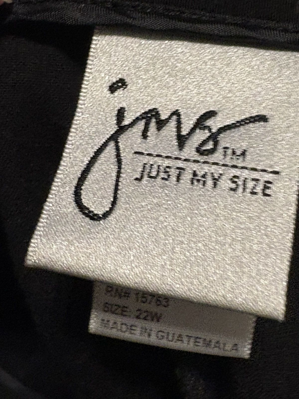 Other (Just My Size - JMS) Black Wide Leg Pants: Size 22W Size 42" / US 20 - 5 Thumbnail