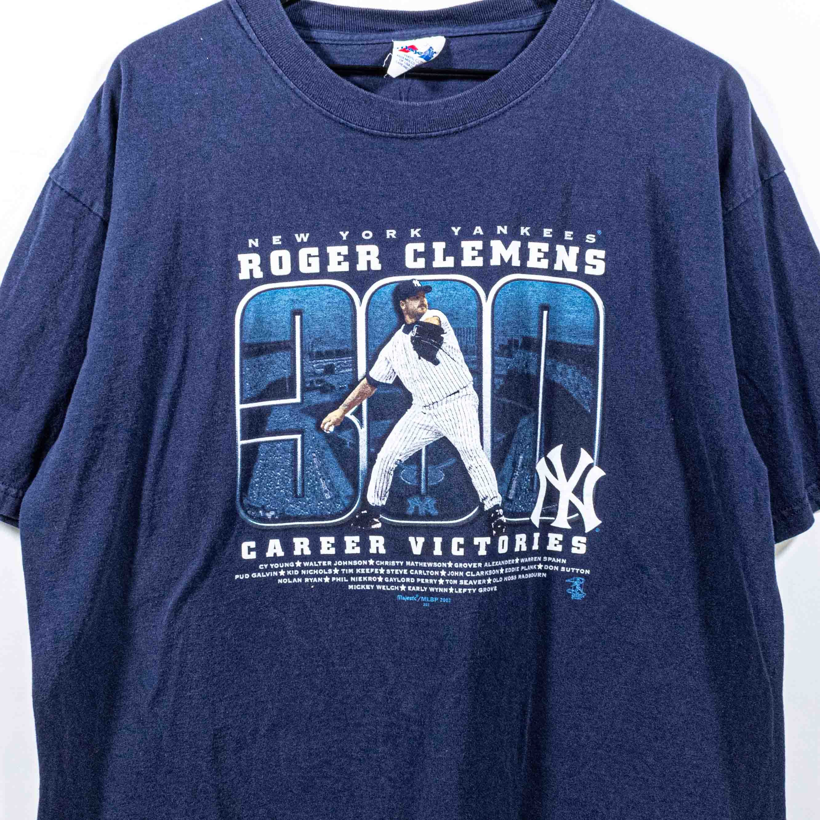 Majestic Roger Clemens 300 Wins New York Yankees Majestic T-Shirt Y2K Size US XL / EU 56 / 4 - 3 Thumbnail