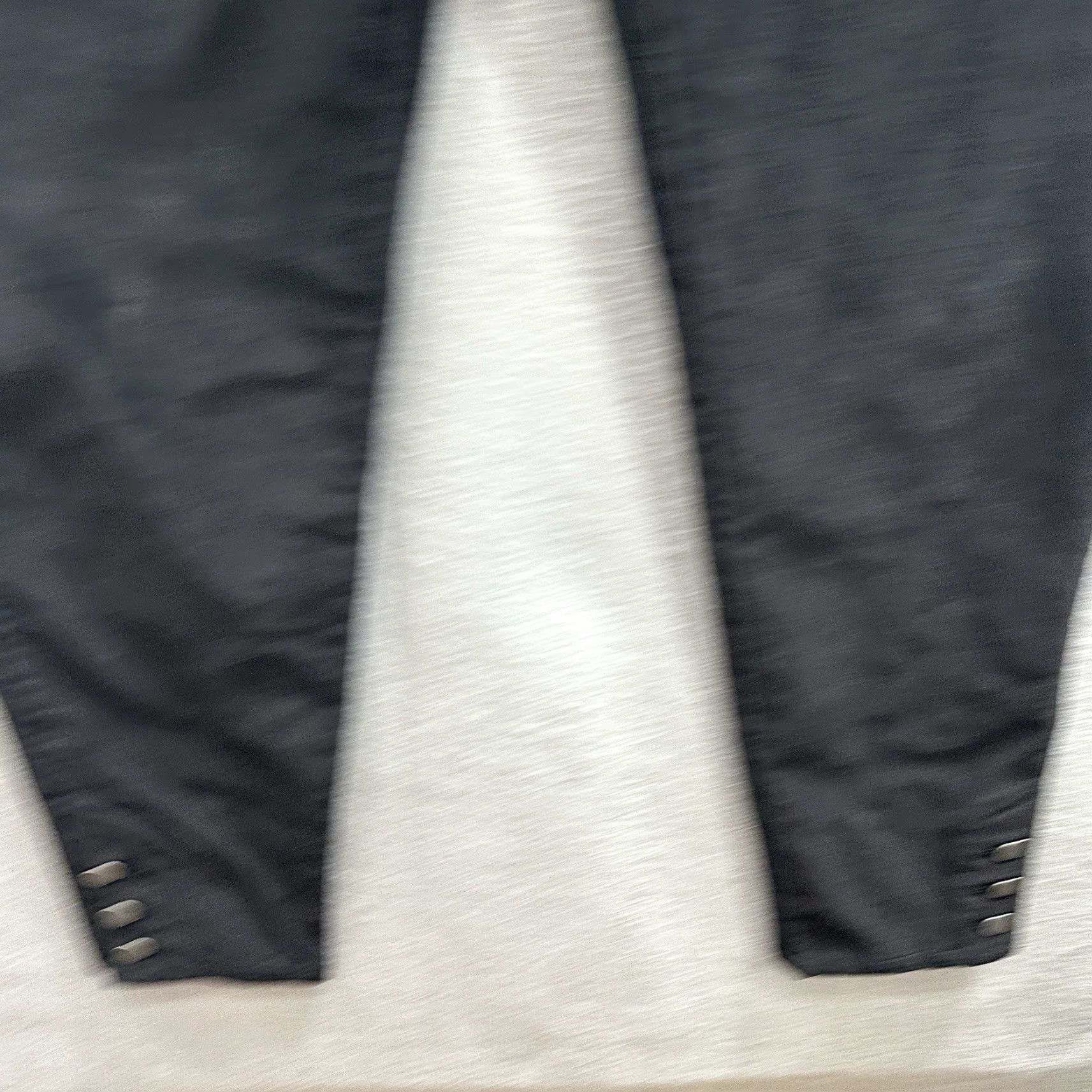 Vintage Peruvian Connection Pants Womens 6 Black Knit Cotton Spandex Flat Front Skinny Ankle Capris 6 Regular Womens Size 6 Size 28" / US 6 / IT 42 - 4 Thumbnail