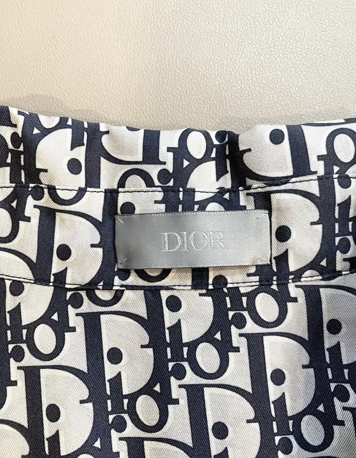 Dior Dior Classic All-Over Logo Silk Short Sleeve Shirt J33 Size S / US 4 / IT 40 - 5 Thumbnail