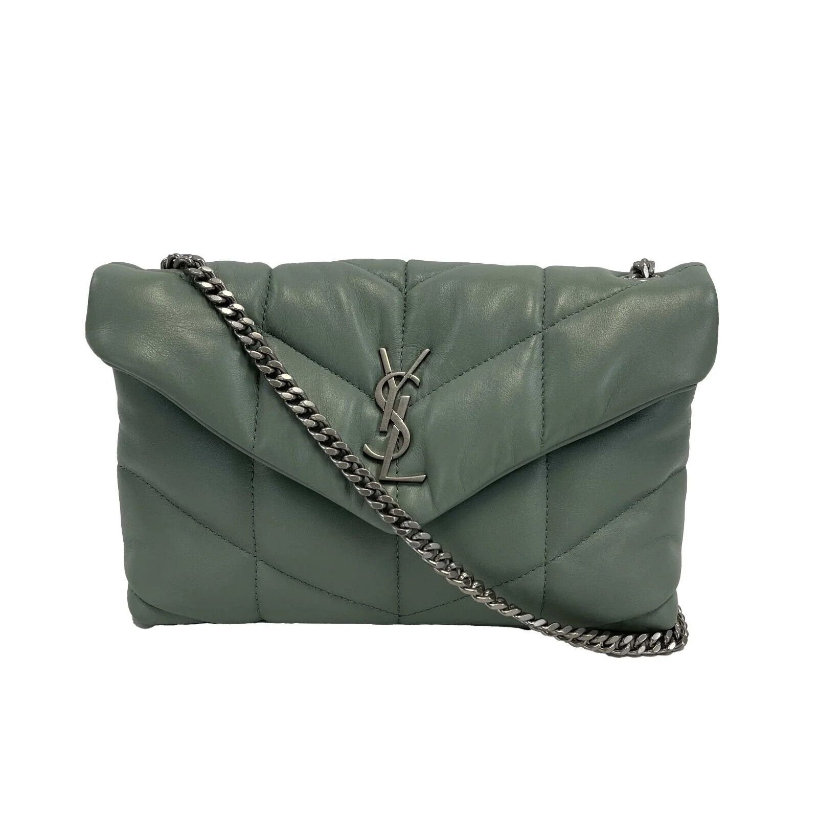 o1b1hav110724 Size: OS Toy Puffer Bag in Mint Green