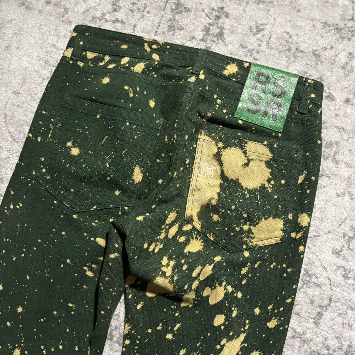 Raf Simons × Sterling Ruby Sterling Ruby x Raf Simons AW14 Bleached Green Denim Jeans Size US 30 / EU 46 - 8 Thumbnail