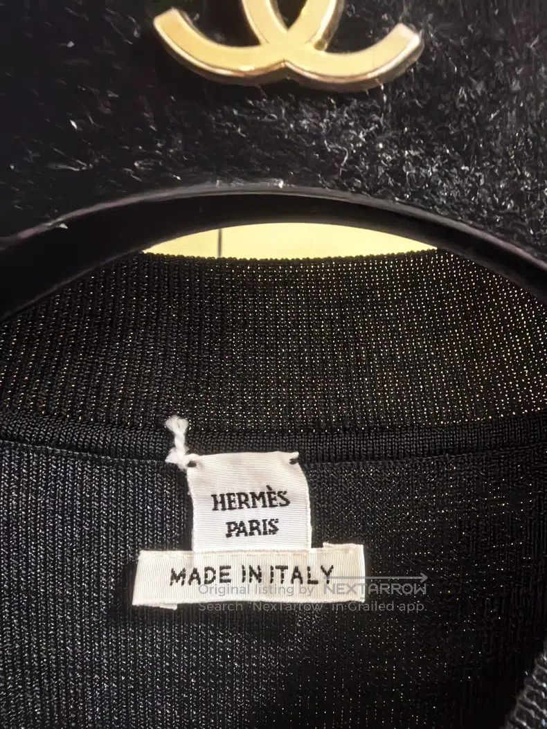 Hermes Hermes Silk Black Knitted Dress Size XS / US 0-2 / IT 36-38 - 4 Thumbnail