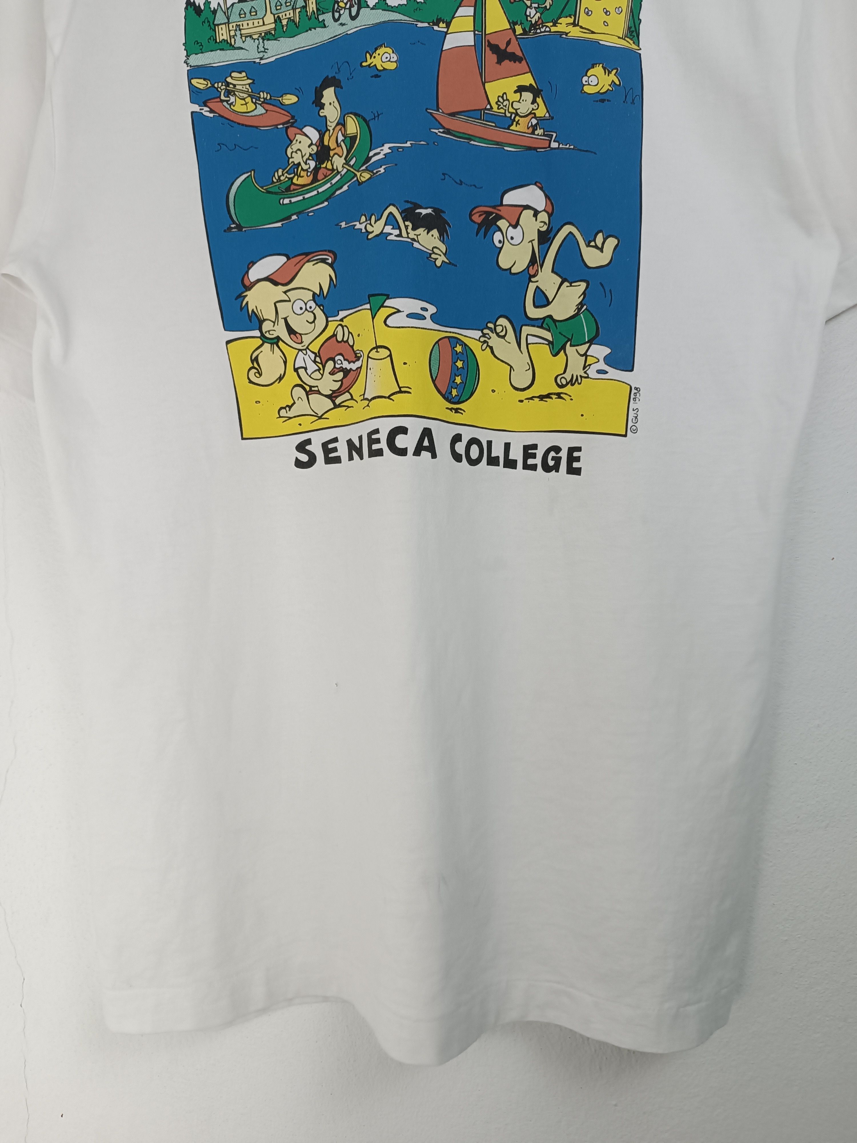 Vintage VINTAGE 90'S KING DAY CAMP SENECA COLLEGE TEE art humor Size US M / EU 48-50 / 2 - 15 Thumbnail
