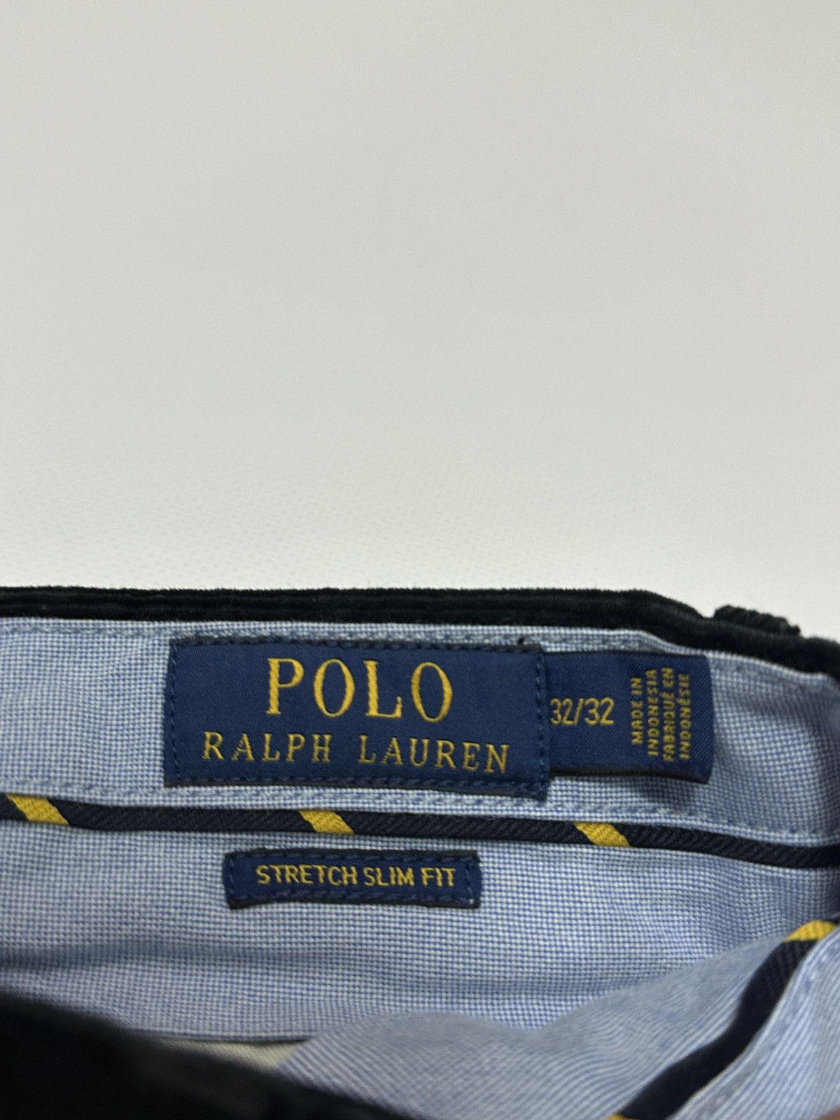 Polo Ralph Lauren Ralph Lauren Stretch Slim Fit Corduroy Trousers Black Pants Size US 32 / EU 48 - 4 Thumbnail