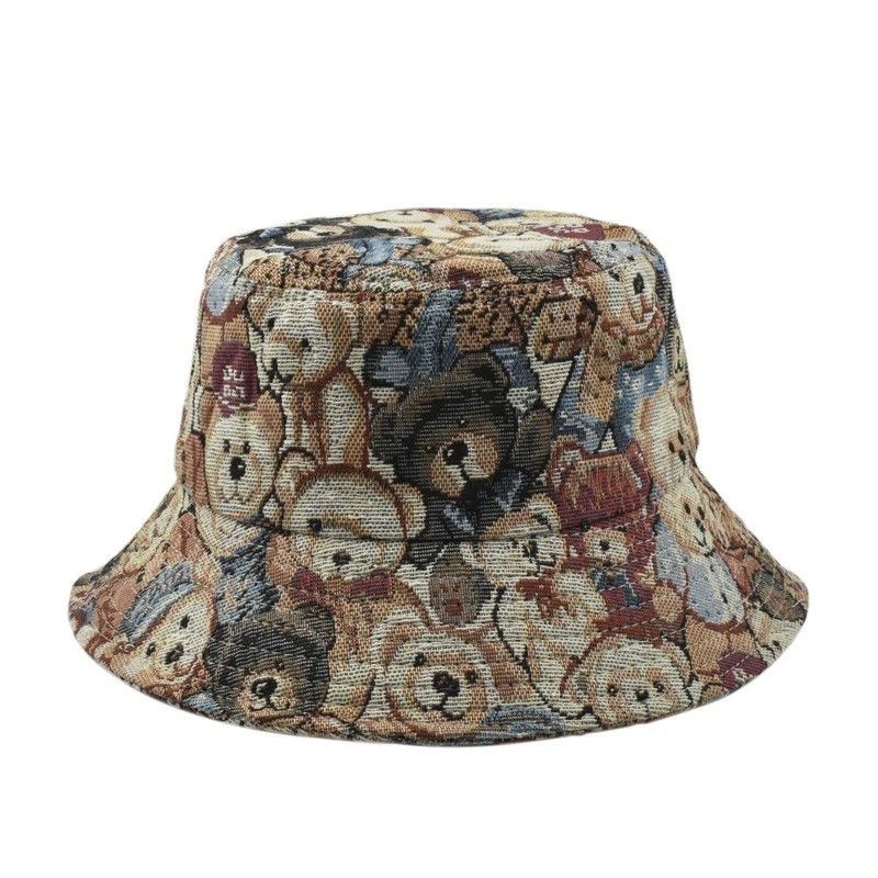 Japanese Brand × Vintage Vintage Bear Print Hat Fisherman Size ONE SIZE - 1 Thumbnail