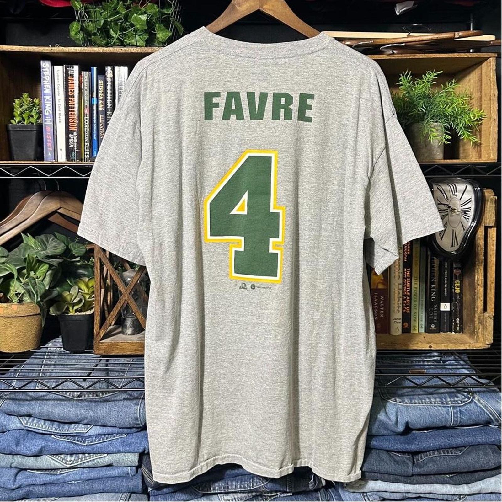 All Sport Vintage Y2K Brett Favre Green Bay Packers Jersey Tee Shirt Size US XL / EU 56 / 4 - 2 Thumbnail