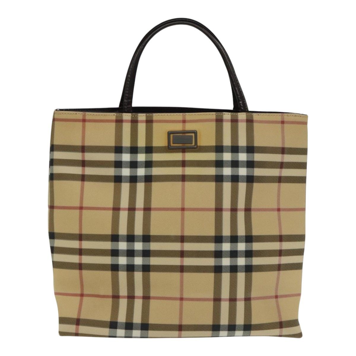 Burberry Nova Check Beige Canvas Handbag (Pre-Owned) Size ONE SIZE - 1 Thumbnail
