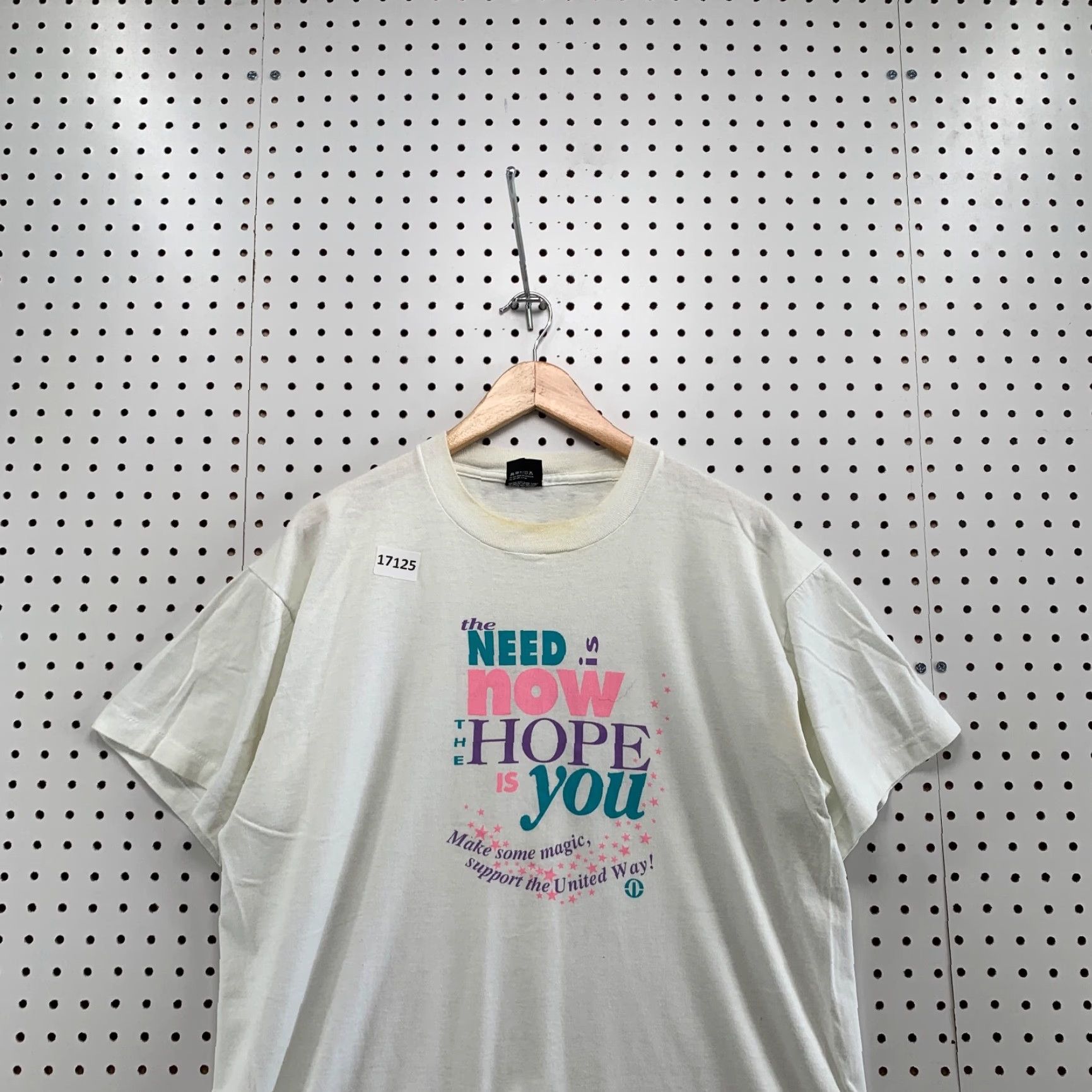 Vintage VINTAGE Screen Stars T-Shirt Shirt Unisex Adults XL White 90s Love Single Stitch USA Made Mens Size US XL / EU 56 / 4 - 2 Thumbnail