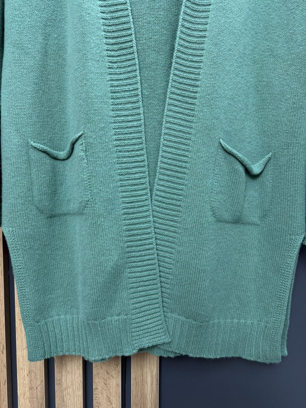 Gran Sasso Gran Sasso Wool Cashmere Cardigan Green Made in Italy Size M Size L / US 10 / IT 46 - 7 Thumbnail