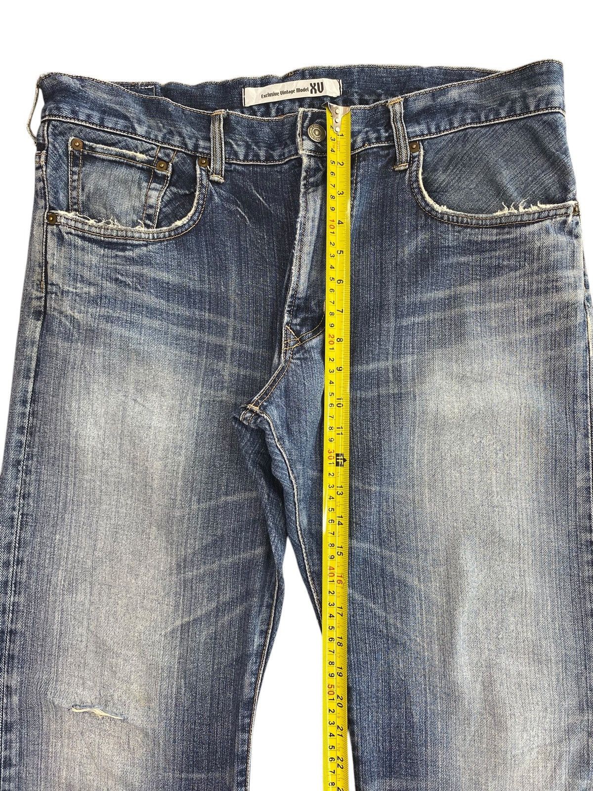 Edwin Edwin Vintage Whisker Faded Wash Style Straight Cut Jeans Size US 35 - 5 Thumbnail
