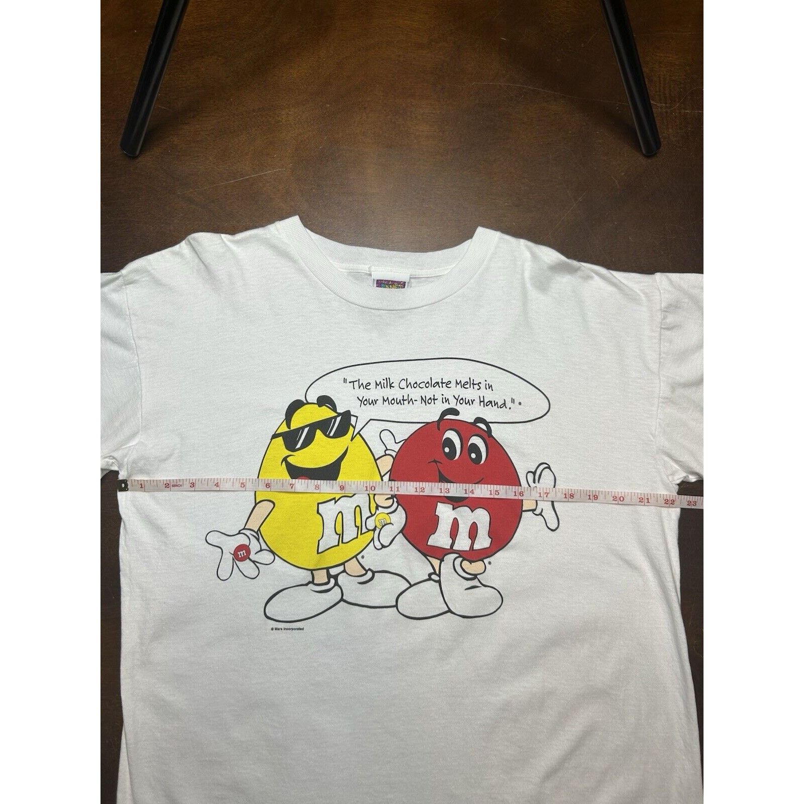 Vintage VTG 80s/90s Mars Inc. M&Ms Melts In Your Mouth Shirt Sz L/XL Size US XL / EU 56 / 4 - 6 Thumbnail
