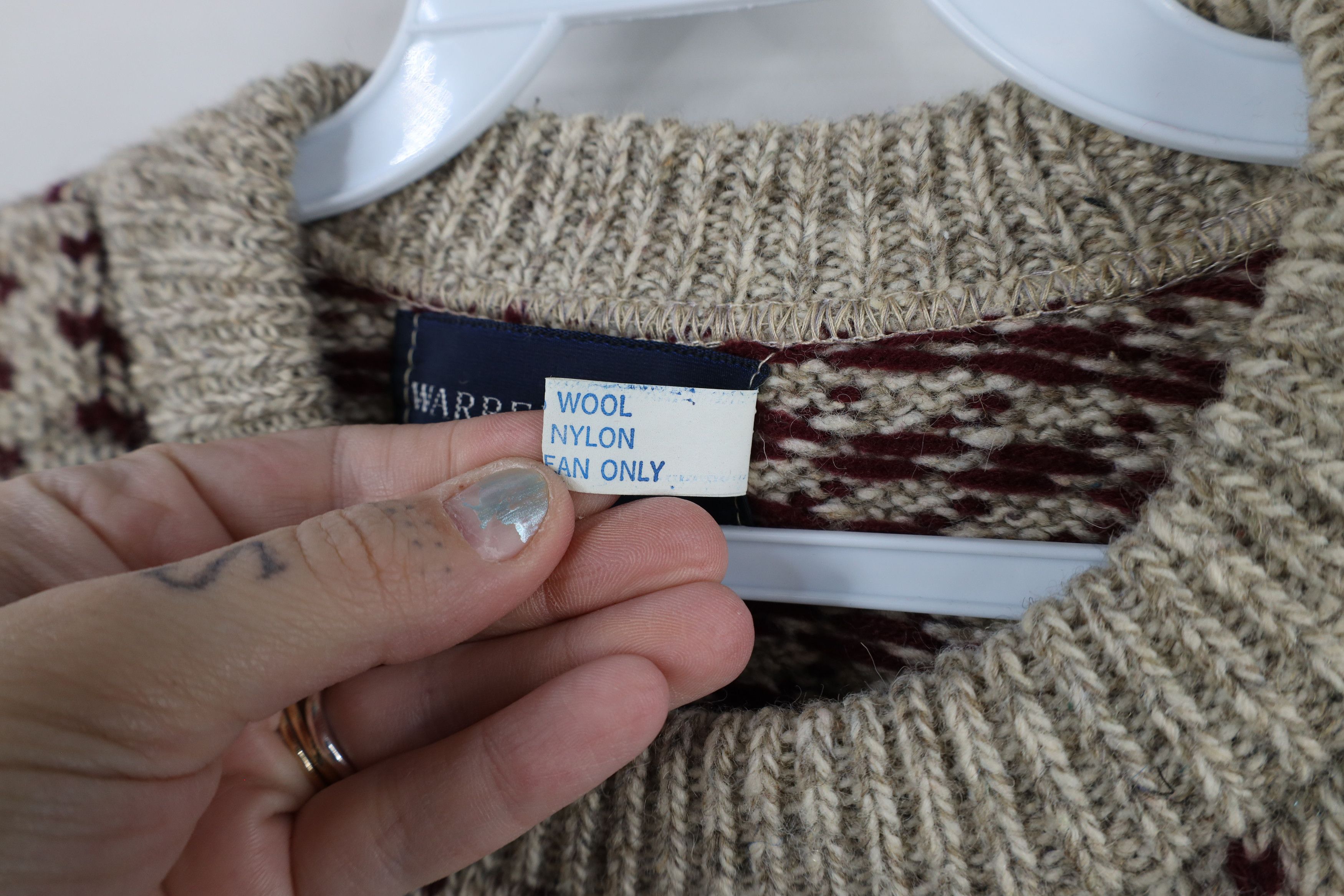 Vintage Vintage 90s Streetwear Wool Knit Grandpa Sweater USA Size US L / EU 52-54 / 3 - 5 Thumbnail