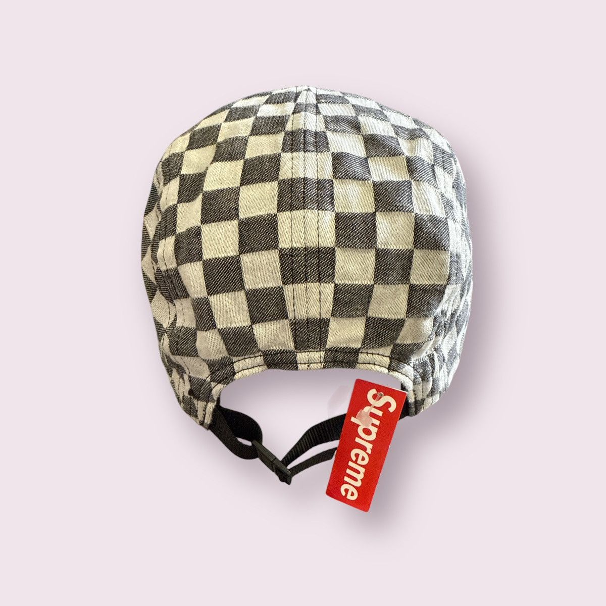 帽子 Supreme Checkerboard Camp Cap 18ss Supreme Checkerboard Camp Cap Red - SS18 - US