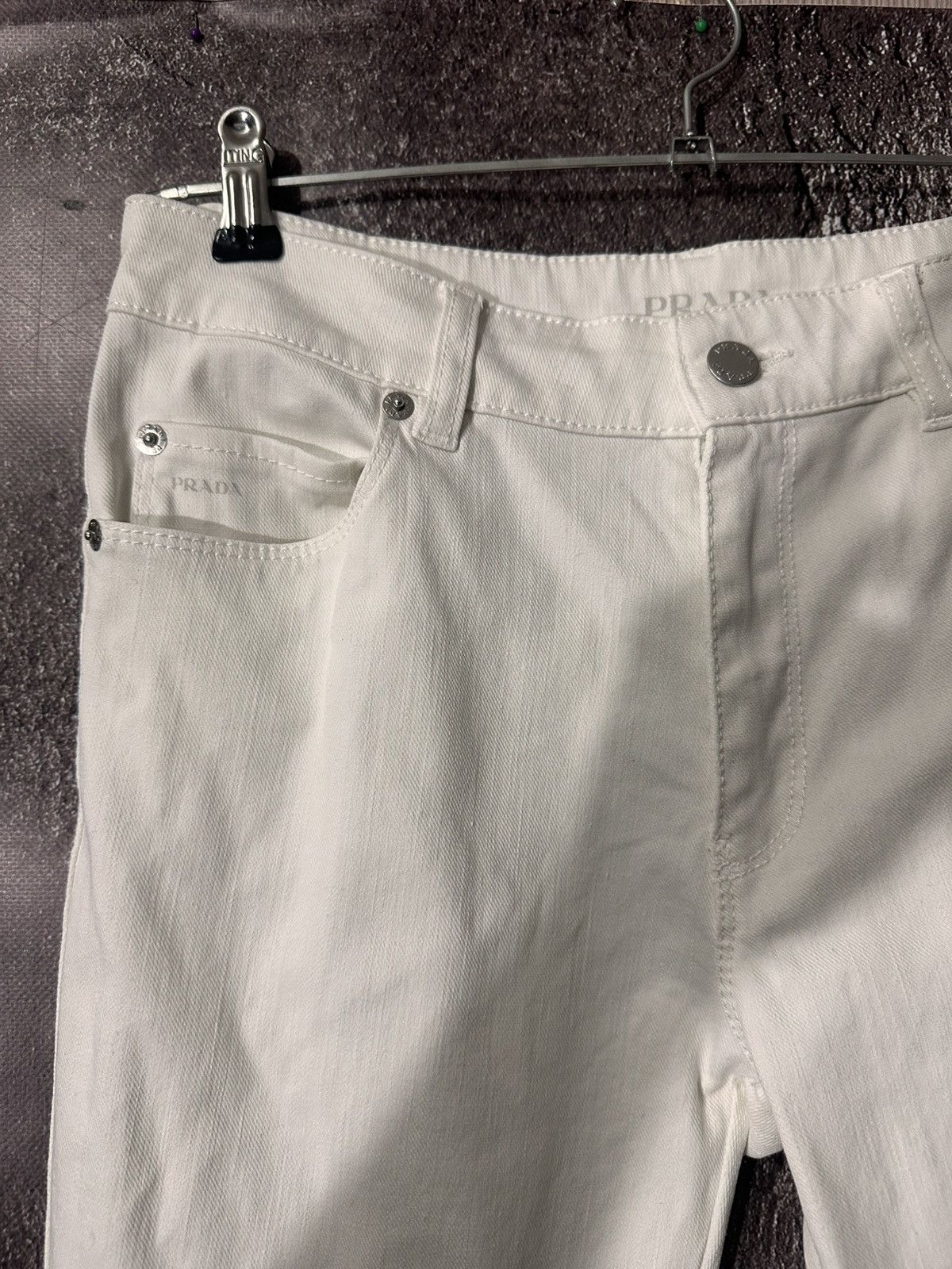 Prada Vintage Prada white jeans Size 27" / US 4 / IT 40 - 3 Thumbnail