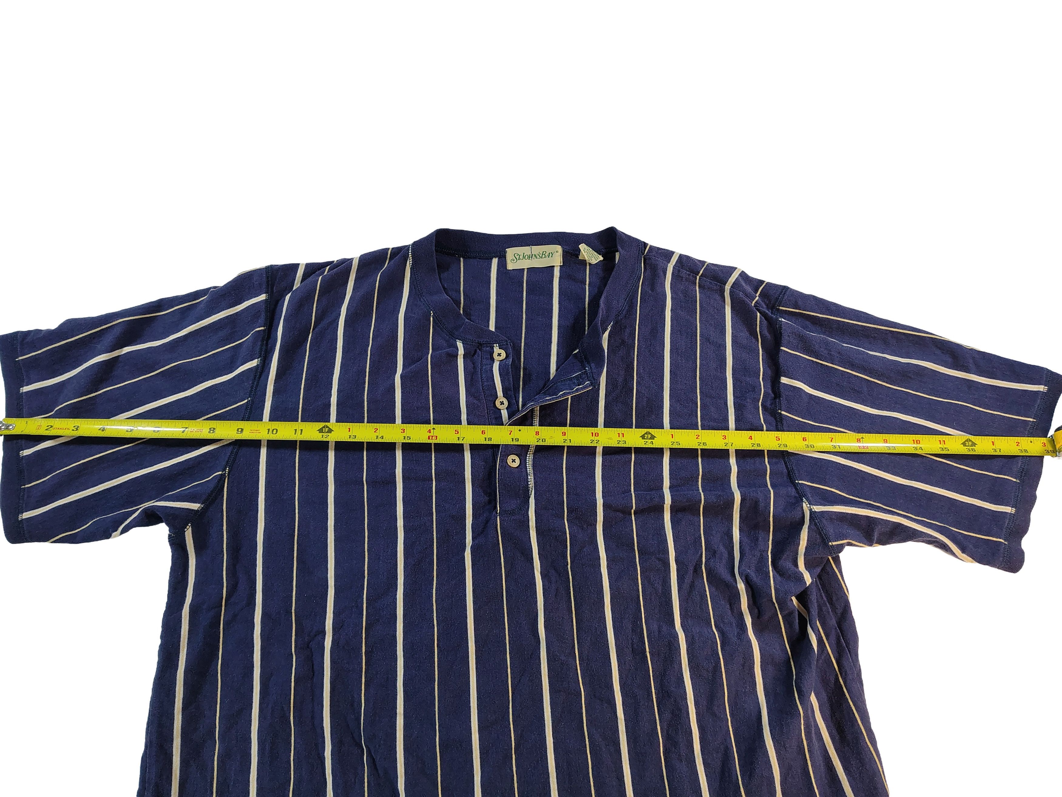 St. Johns Bay Men's Vintage Striped XXL St. John's Bay Polo Shirt Size US XXL / EU 58 / 5 - 7 Thumbnail
