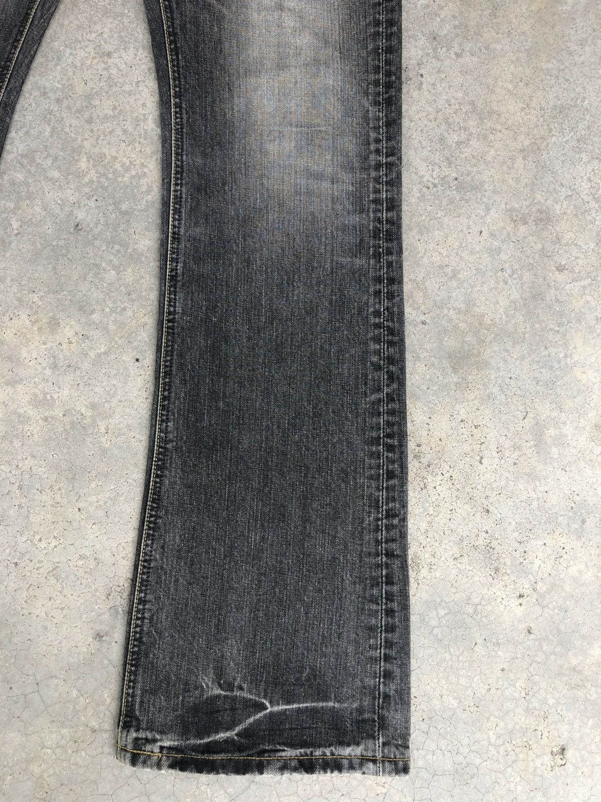 If Six Was Nine Lee Flared Jeans Bootcut Distressed Jeans Size US 33 - 7 Thumbnail
