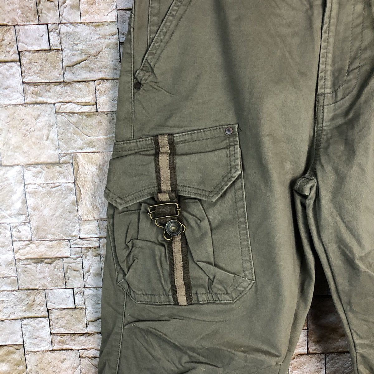 Japanese Brand Japanese Brand Green Cargo Multipocket Pants #A127 Size US 32 / EU 48 - 10 Thumbnail