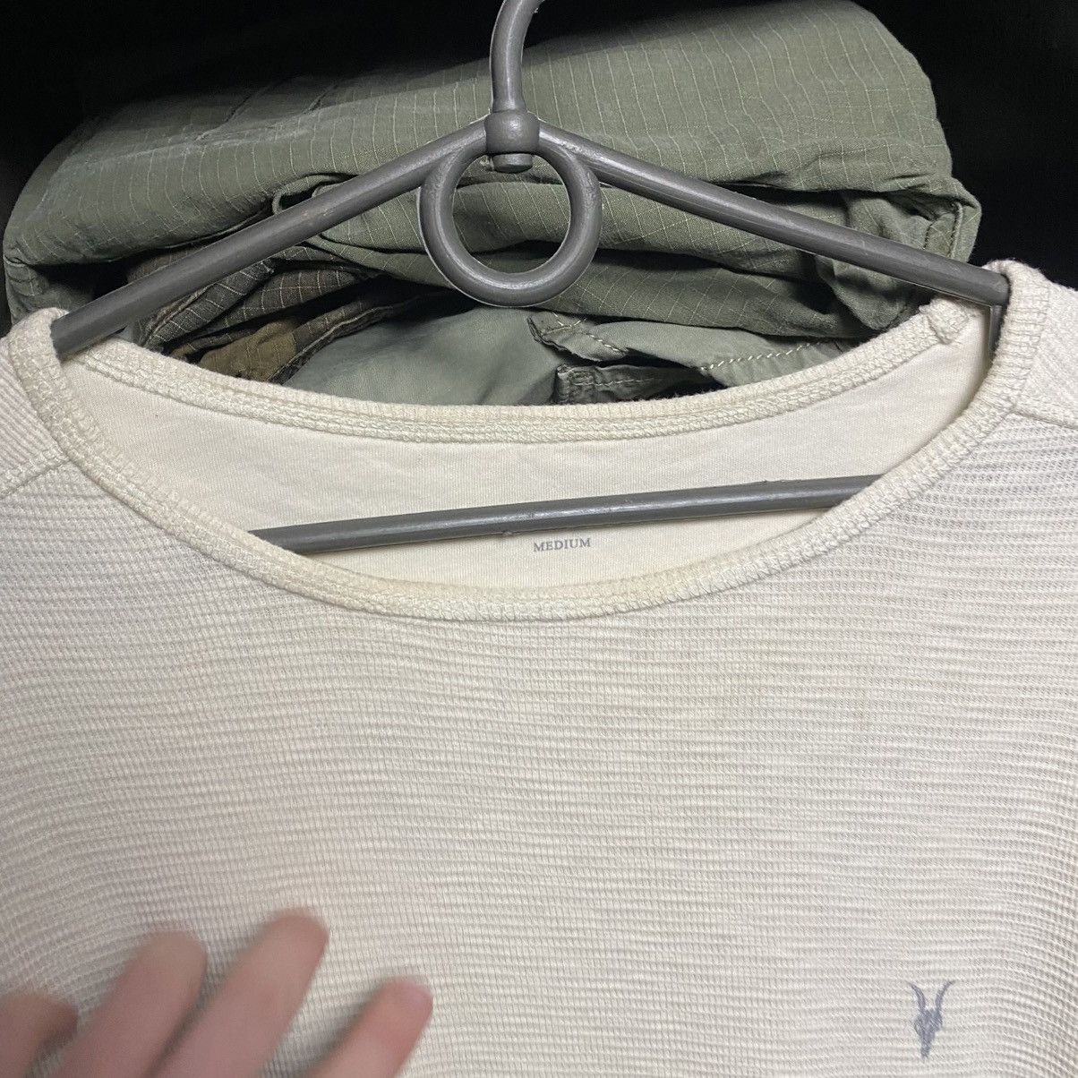 Allsaints Designer Allsaints small logo y2k streetwear longsleeve Size US M / EU 48-50 / 2 - 5 Thumbnail