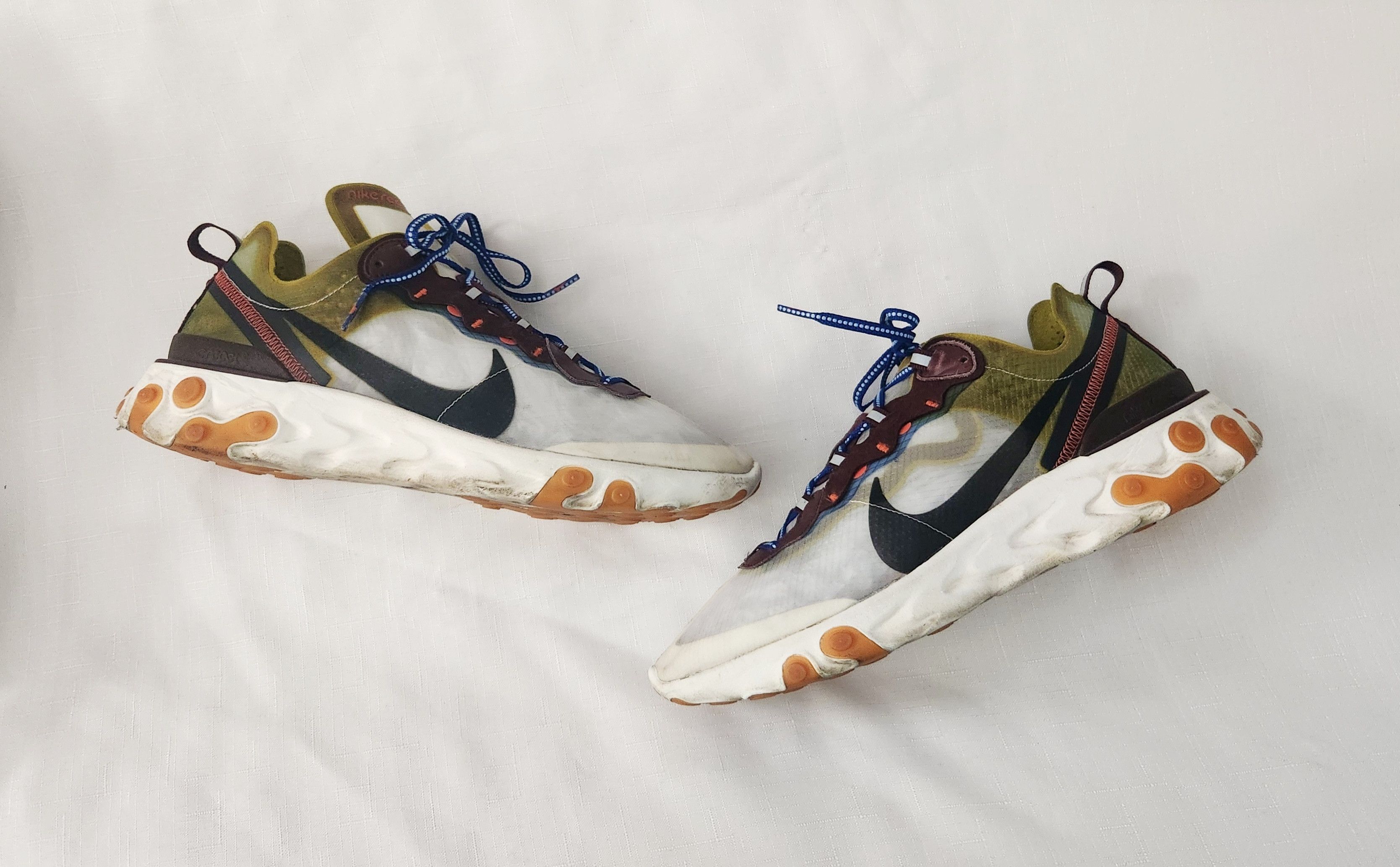 Nike Nike React Element 87 "Moss Multicolor 2019 AQ1090-300 SZ 11 Size US 11 / EU 44 - 2 Thumbnail