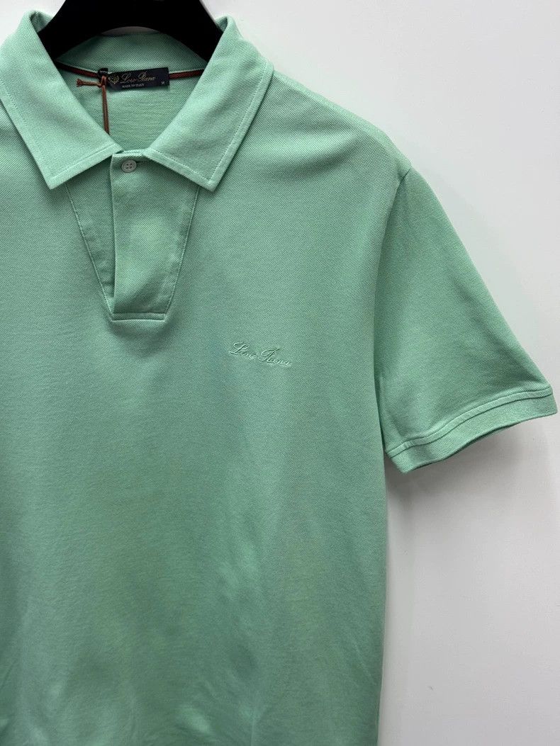 Loro Piana LORO PIANA Pure color breathable casual short sleeve Polo Size US M / EU 48-50 / 2 - 2 Thumbnail