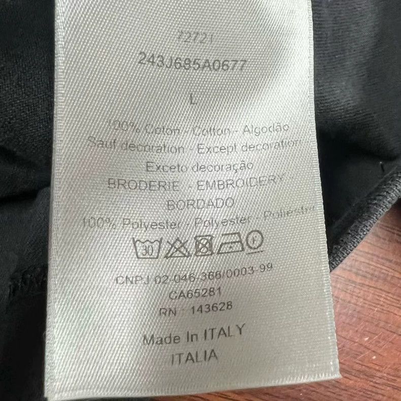 Dior Dior Floral Logo Short Sleeve T-2505 Size US L / EU 52-54 / 3 - 5 Thumbnail