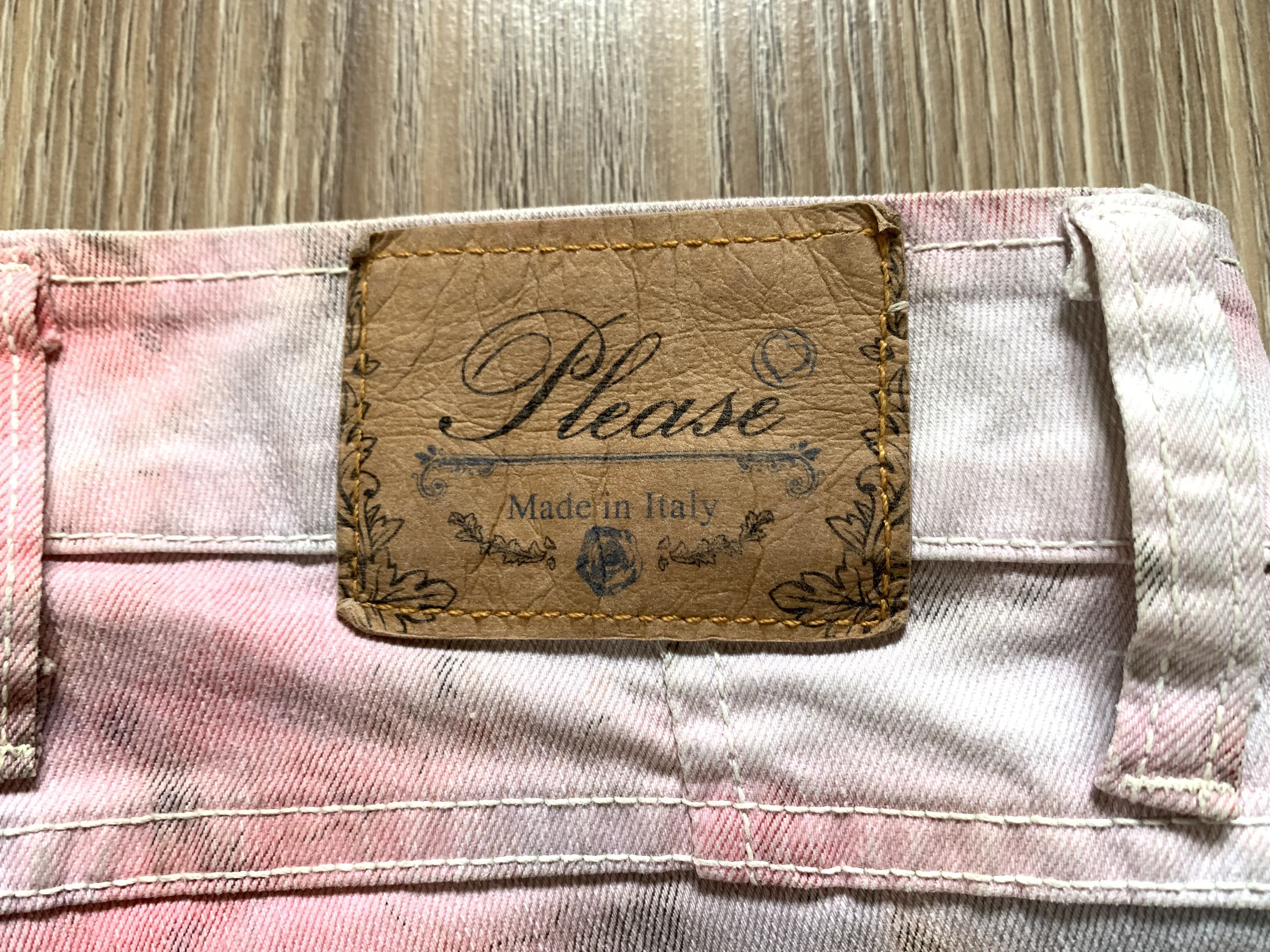 Designer × Vintage Please Women's Printed Tie Dye Skinny Jeans Size 27" / US 4 / IT 40 - 7 Thumbnail