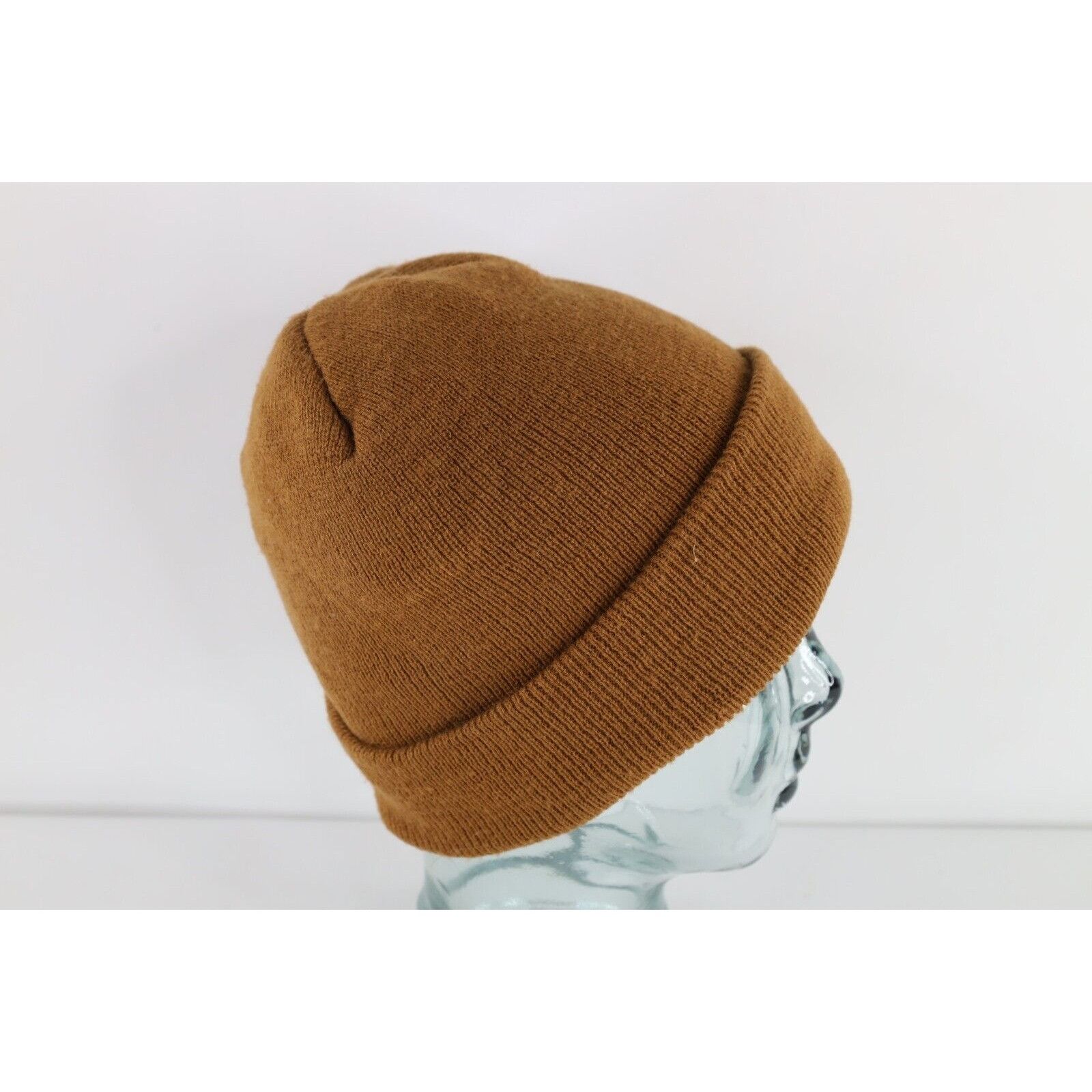 Vintage Vintage 90s Streetwear Blank Ribbed Knit Winter Beanie Hat Size ONE SIZE - 4 Thumbnail