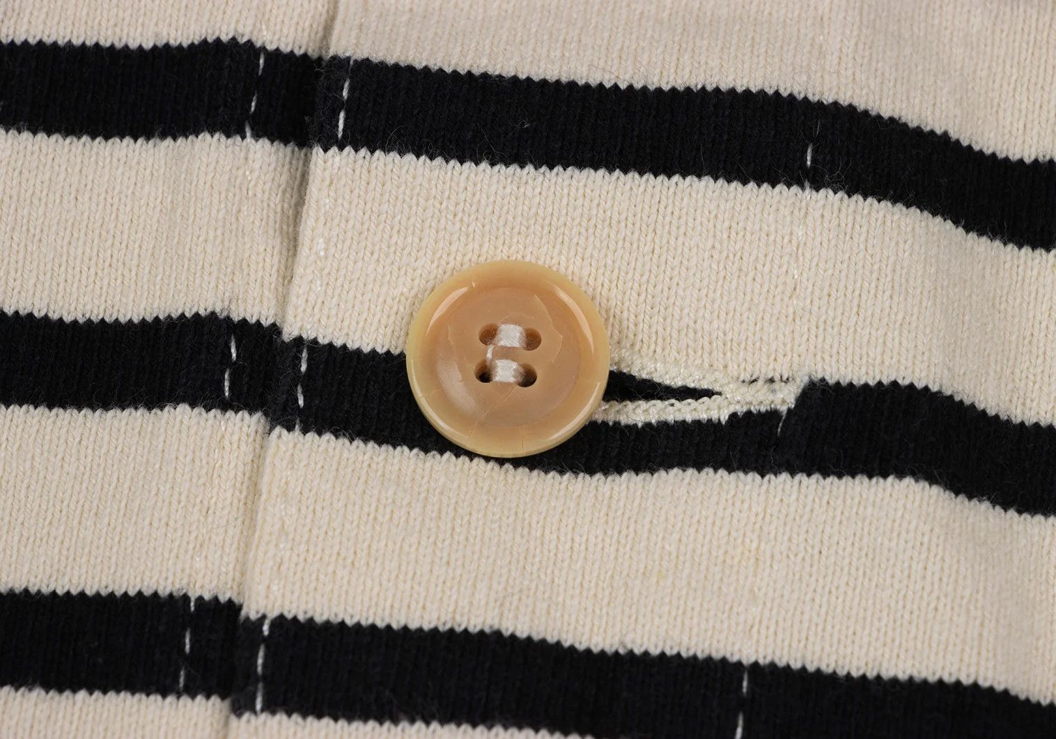 Junya Watanabe Cotton Striped Trucker Jacket in Ivory and Black, Size XS Size US XS / EU 42 / 0 - 7 Thumbnail