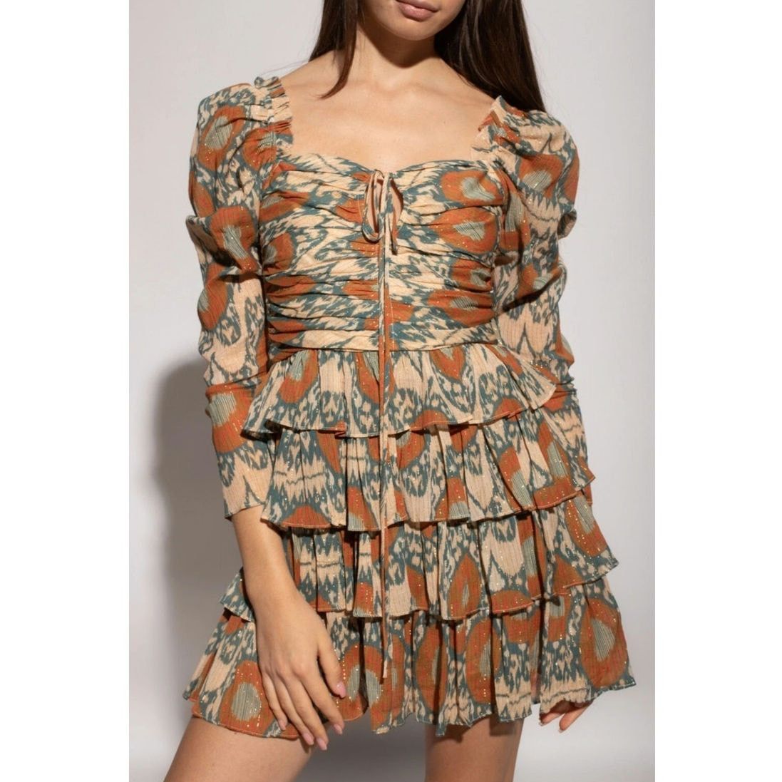 Ulla Johnson Ulla Johnson Naiya Ruffled Long Sleeve Mini Dress Nimbus Size XS / US 0-2 / IT 36-38 - 14 Thumbnail