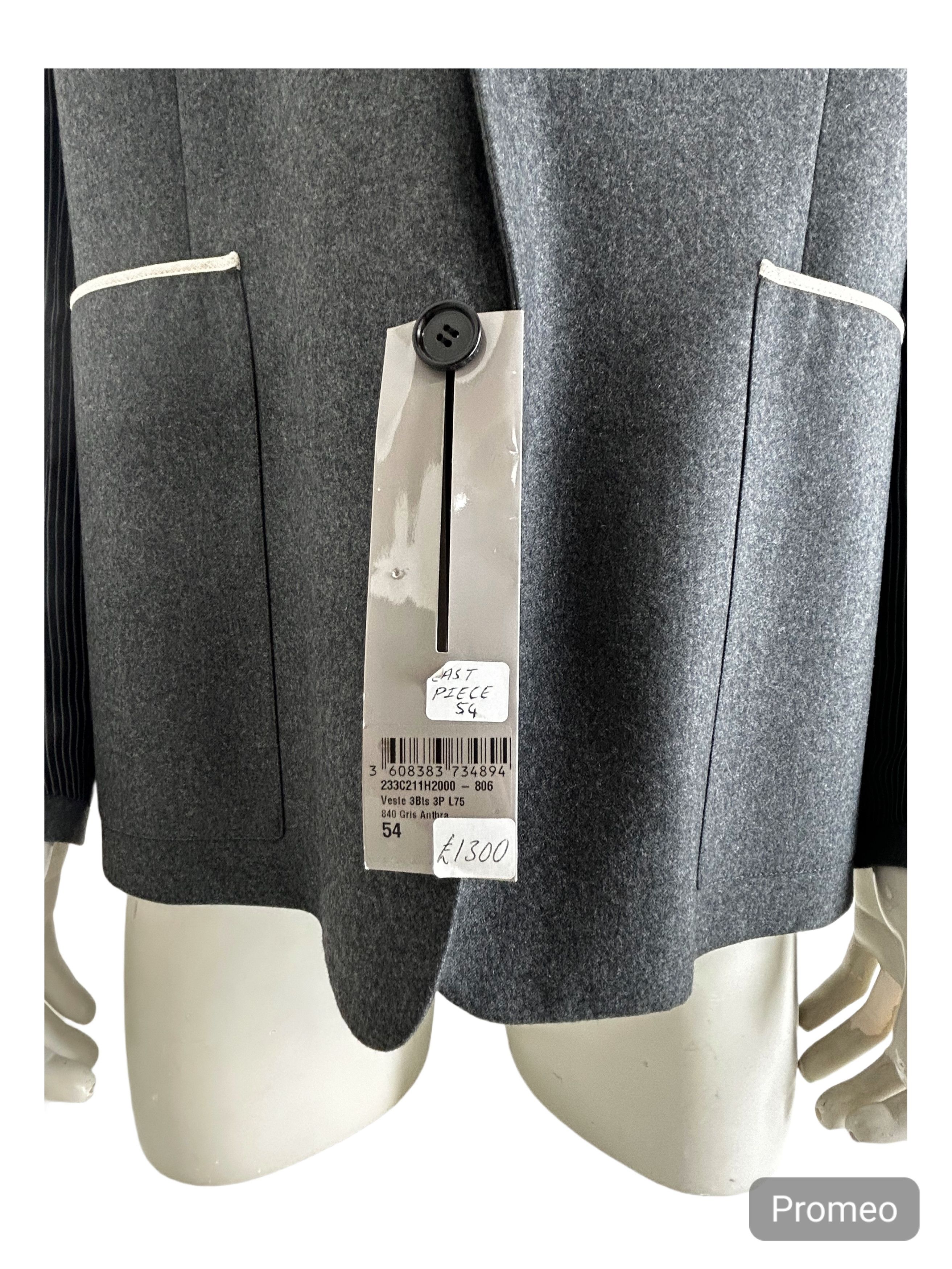 Dior Dior Homme Wool / Cashmere Deconstructed SB Blazer Size 54R - 6 Thumbnail
