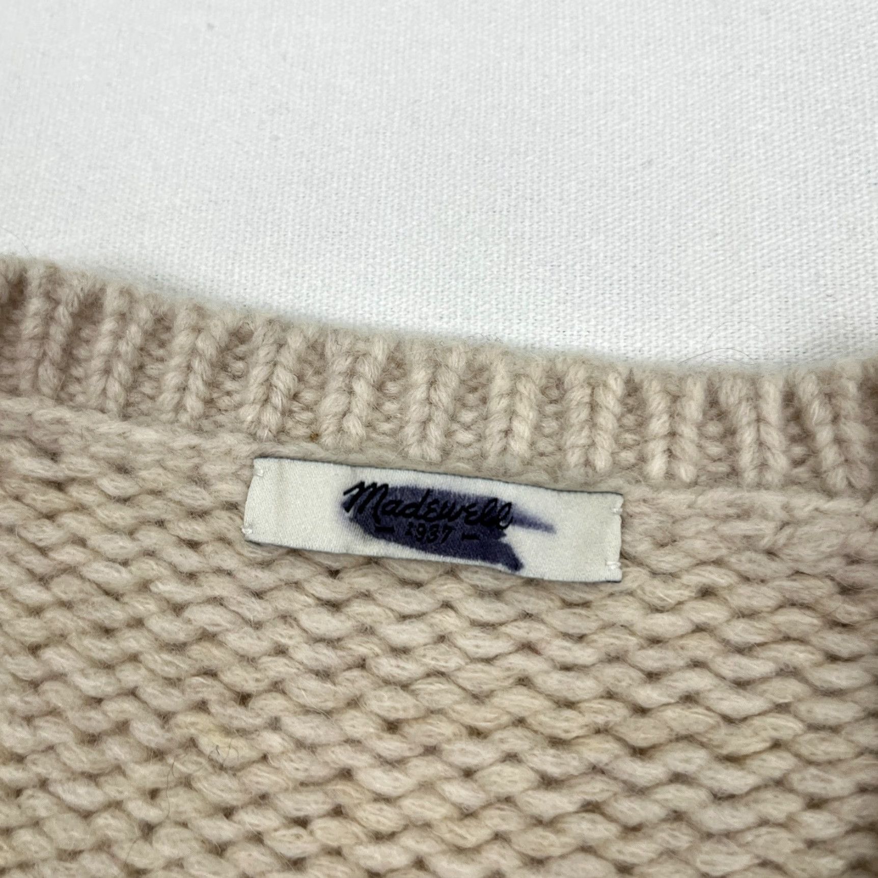 Madewell VINTAGE Madewell Sweater Womens Small Wool Blend Brown Ombre Gradient Knit Crew Pullover Size S / US 4 / IT 40 - 2 Thumbnail