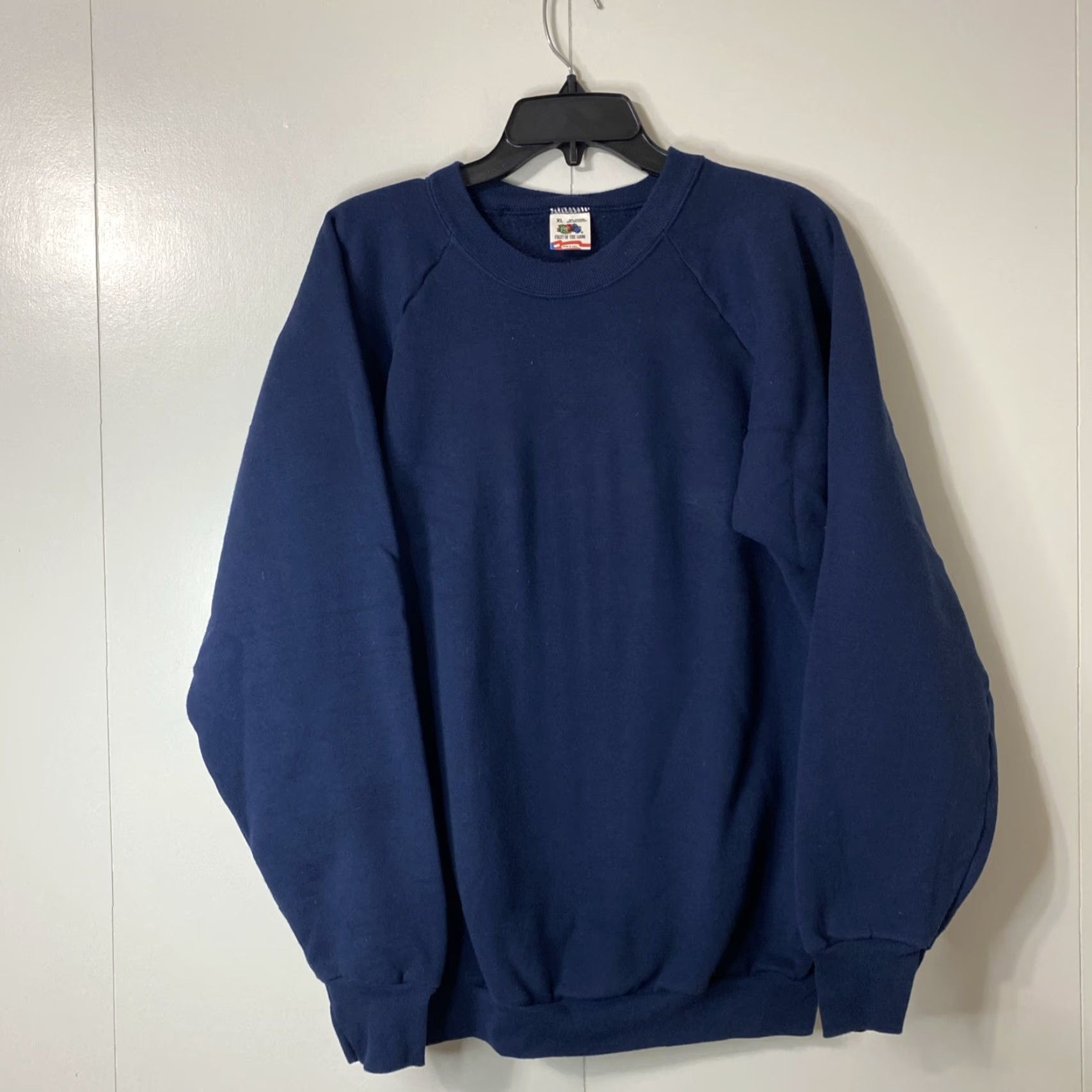 Fruit Of The Loom VINTAGE Fruit of the Loom Sweatshirt 90s Crewneck XL Men Blue Pullover Vintage 90s Theme Size US XL / EU 56 / 4 - 3 Thumbnail