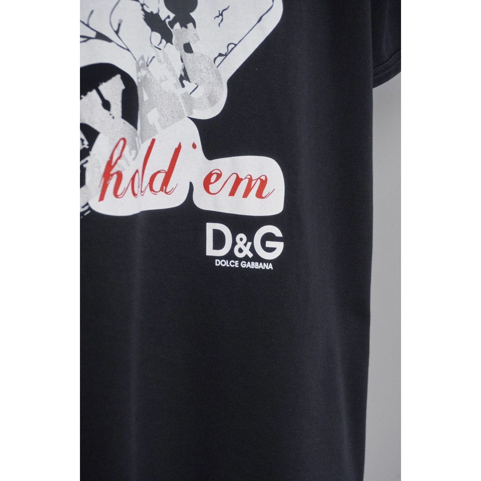Dolce & Gabbana Dolce gabbana poker logo black tee shirt Size US M / EU 48-50 / 2 - 6 Thumbnail