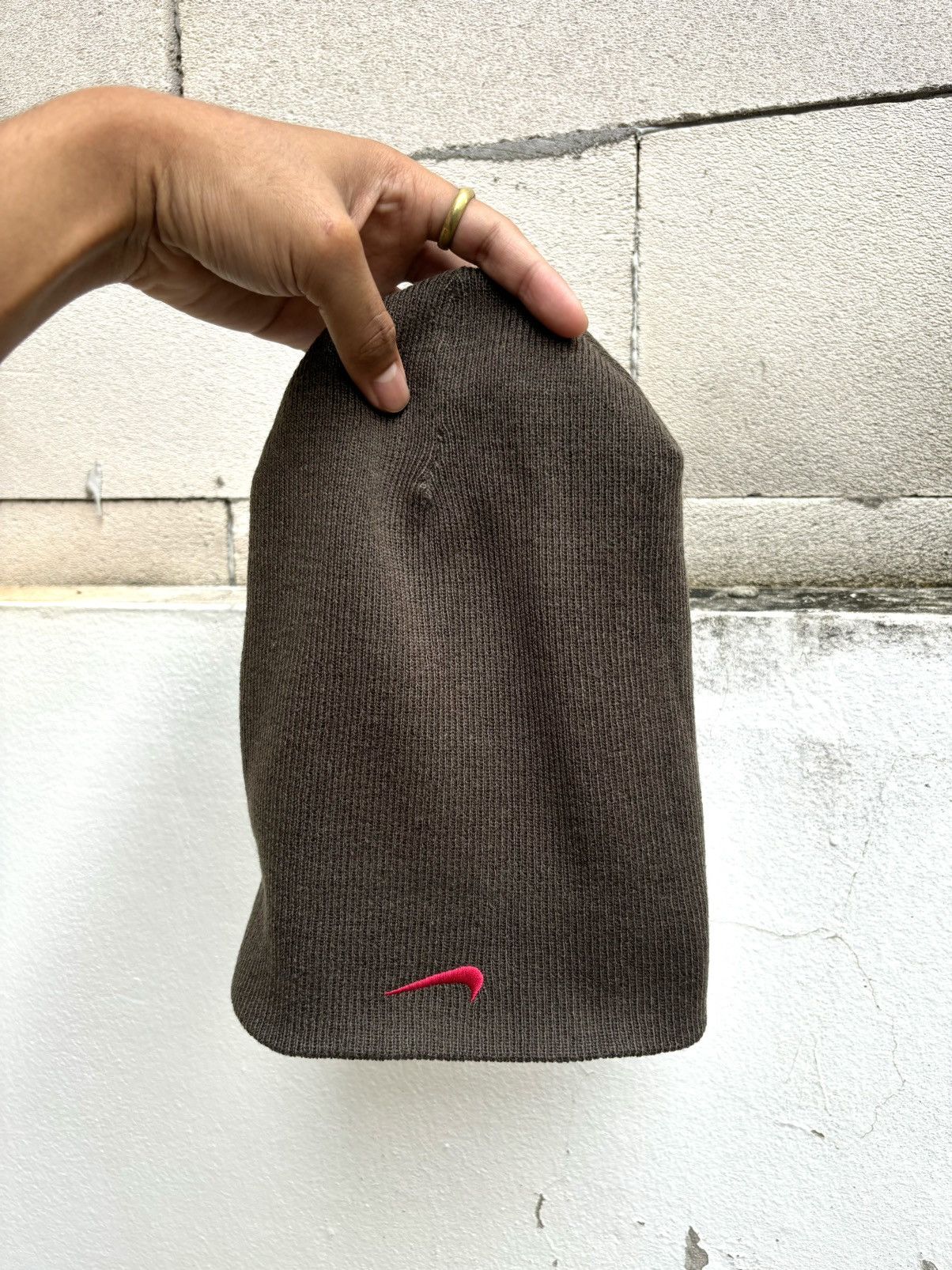 Nike Rare Nike Wool Hat Swoosh Spell Out Size ONE SIZE - 5 Thumbnail
