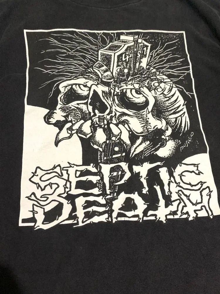 Band Tees Vintage Septic Death Pushead Punk Band Tee Size US L / EU 52-54 / 3 - 2 Thumbnail